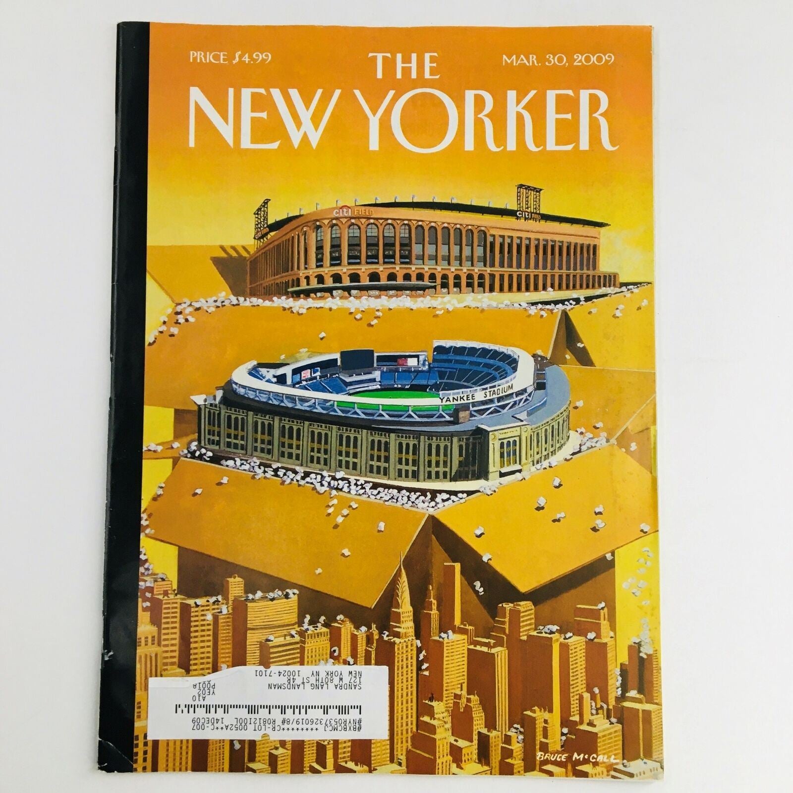 The New Yorker March 30 2009 Full Magazine Theme Cover by Bruce McCall