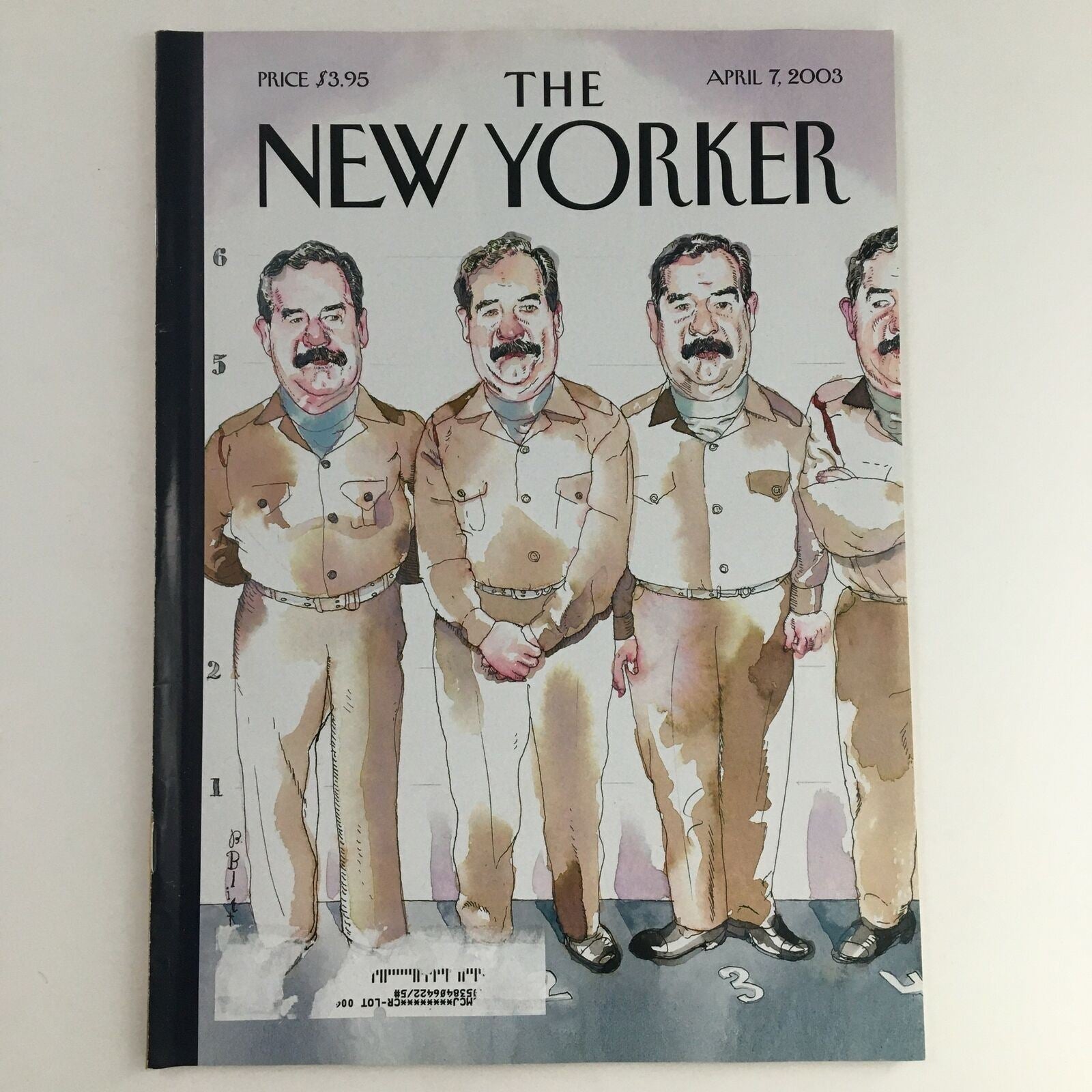 The New Yorker Full Magazine April 7 2003 Line Up by Harry Bliss VG