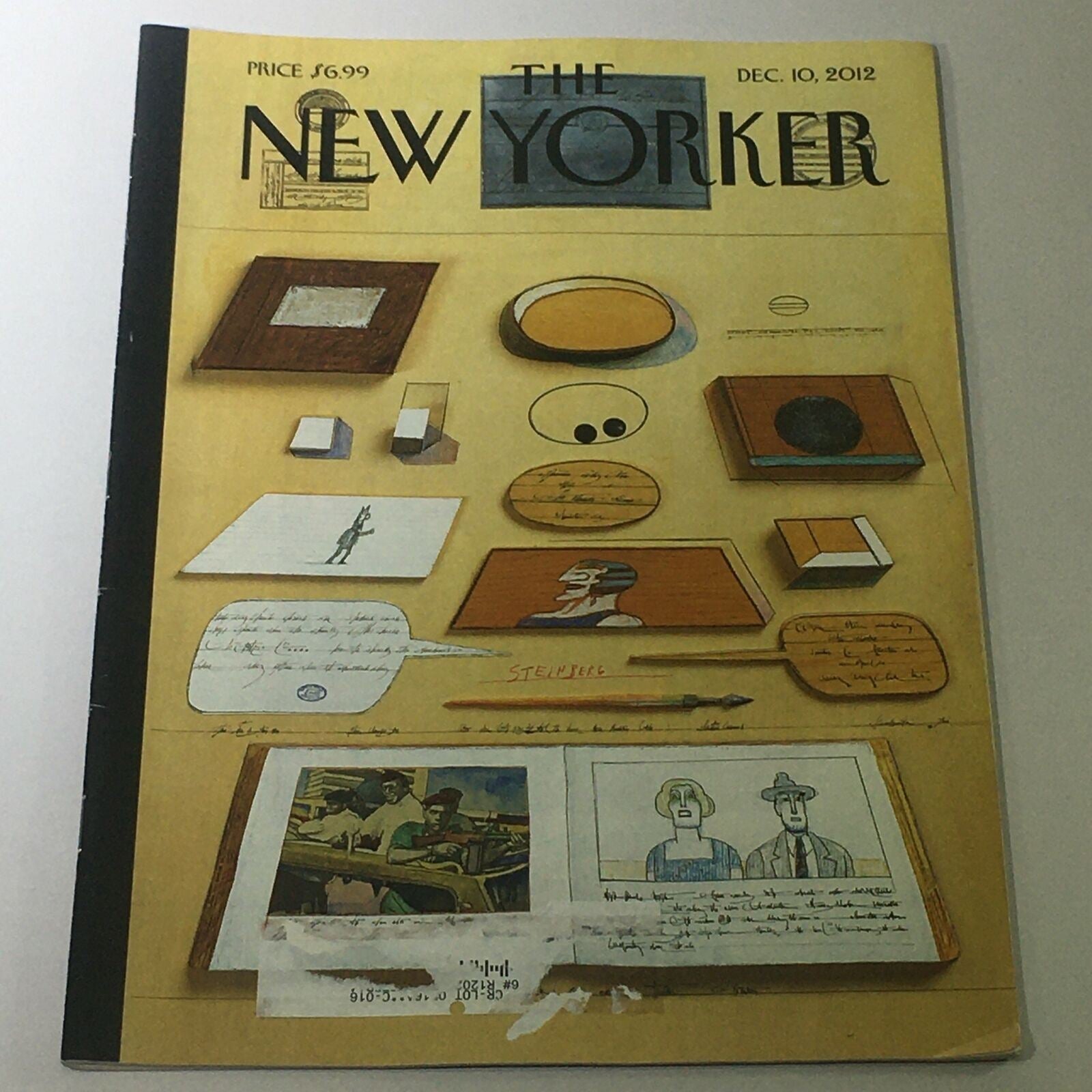 The New Yorker December 10 2012 - Full Magazine Theme Cover Saul Steinberg