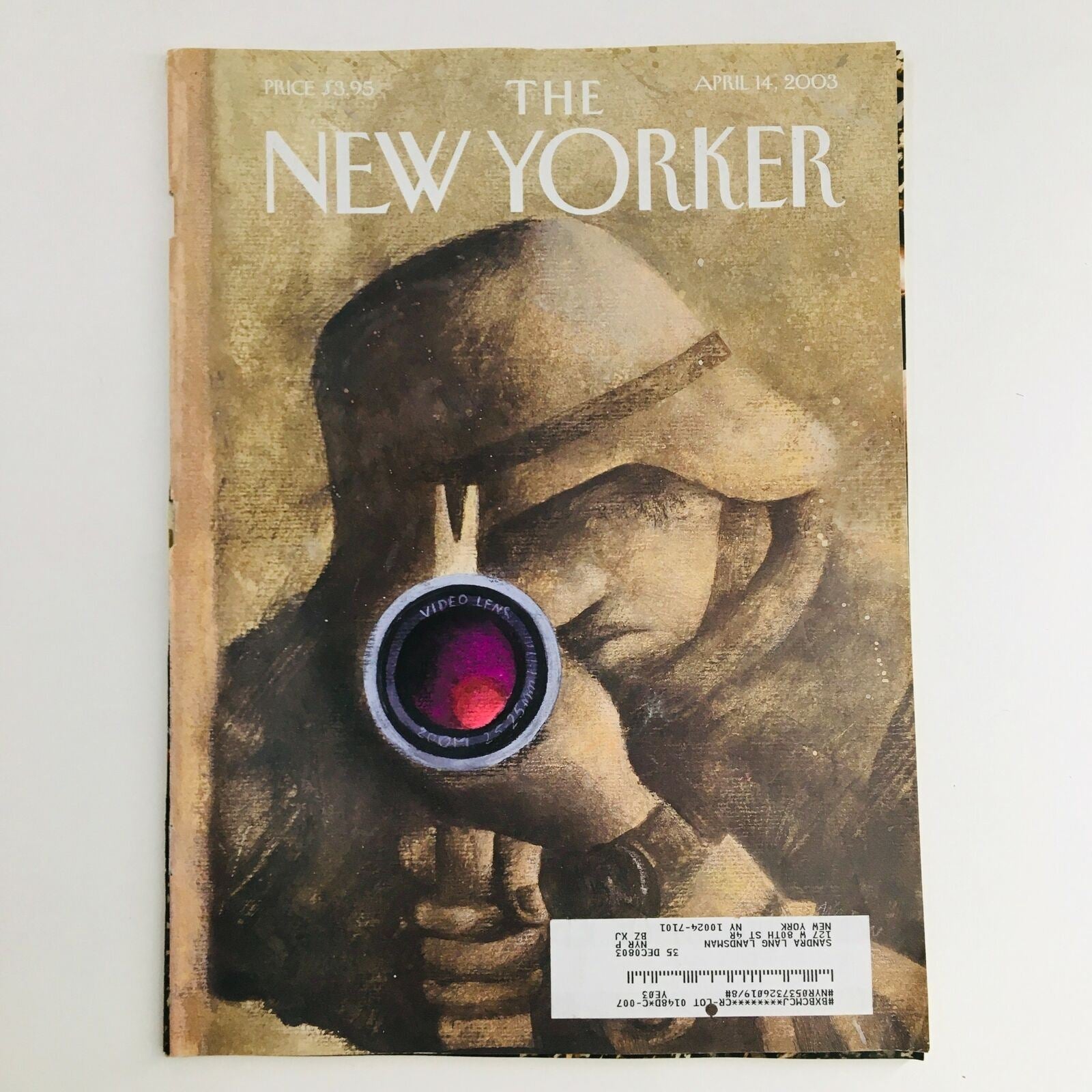 The New Yorker April 14 2003 Full Magazine Theme Cover by Ana Juan