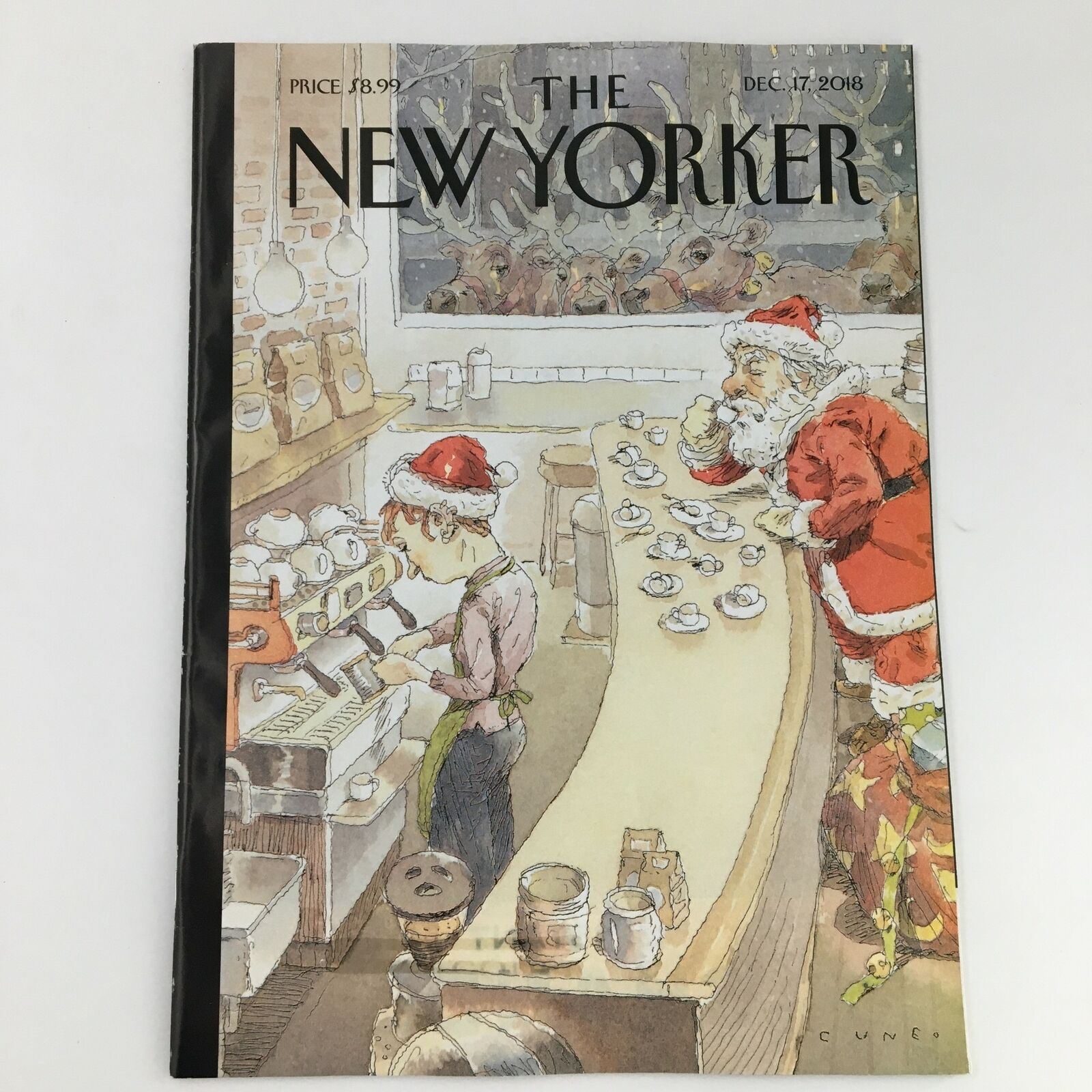 The New Yorker December 17 2018 Full Magazine Theme Cover John Cuneo