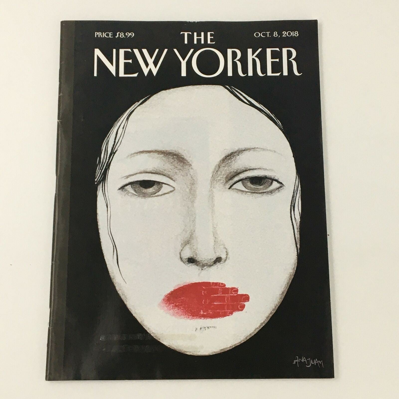 The New Yorker October 8 2018 Full Magazine Theme Cover "Unheard" by Ana Juan