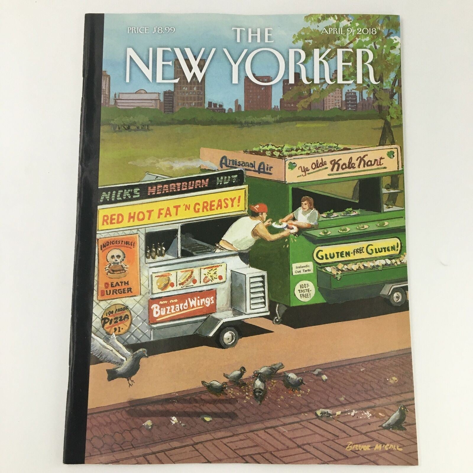 The New Yorker April 9 2018 Full Magazine Theme Cover Bruce McCall