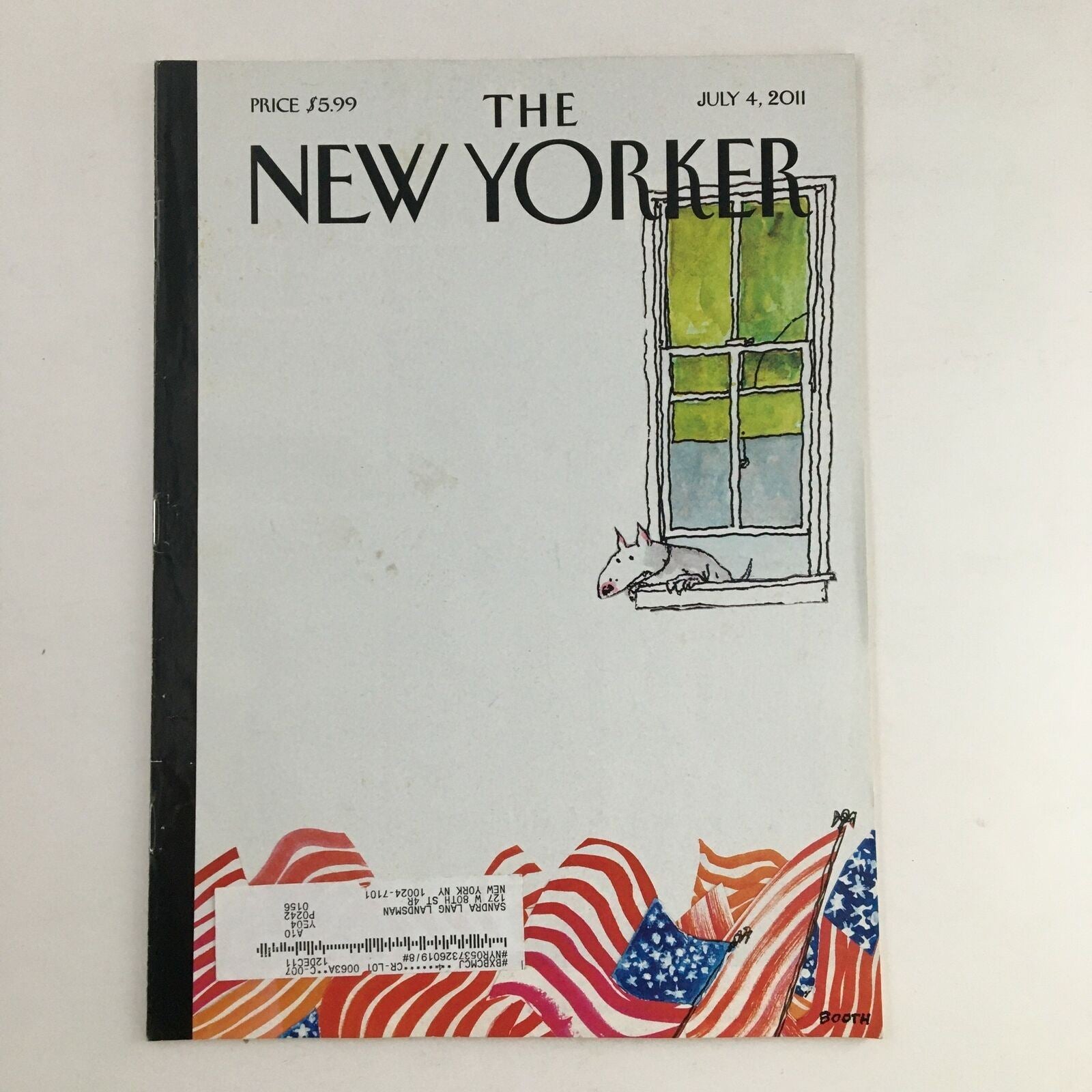 The New Yorker July 4 2011 Full Magazine Theme Cover by George Booth