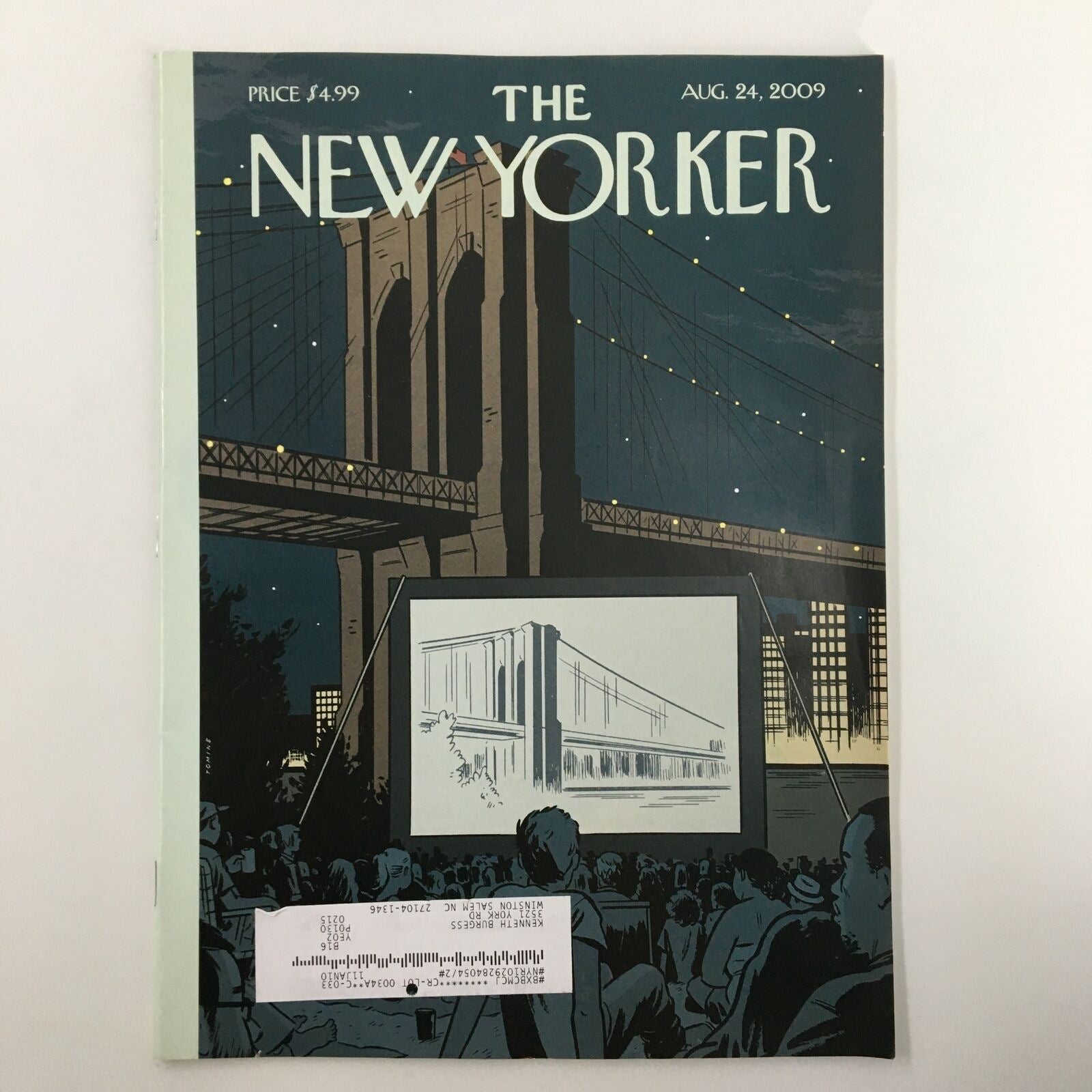 The New Yorker Full Magazine August 24 2009 Double Feature by Adrian Tomine