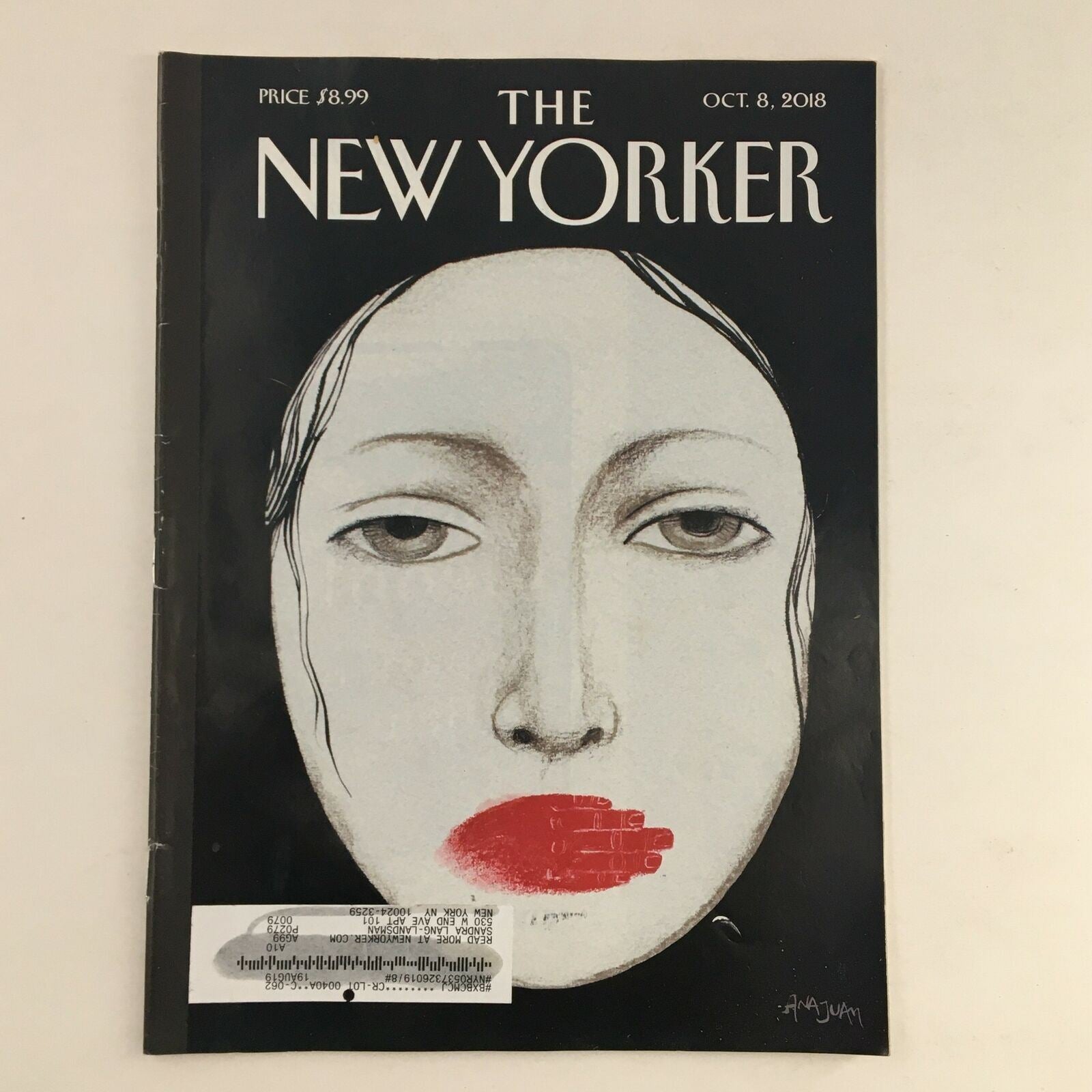 The New Yorker Full Magazine October 8 2018 Unheard Cover by Ana Juan