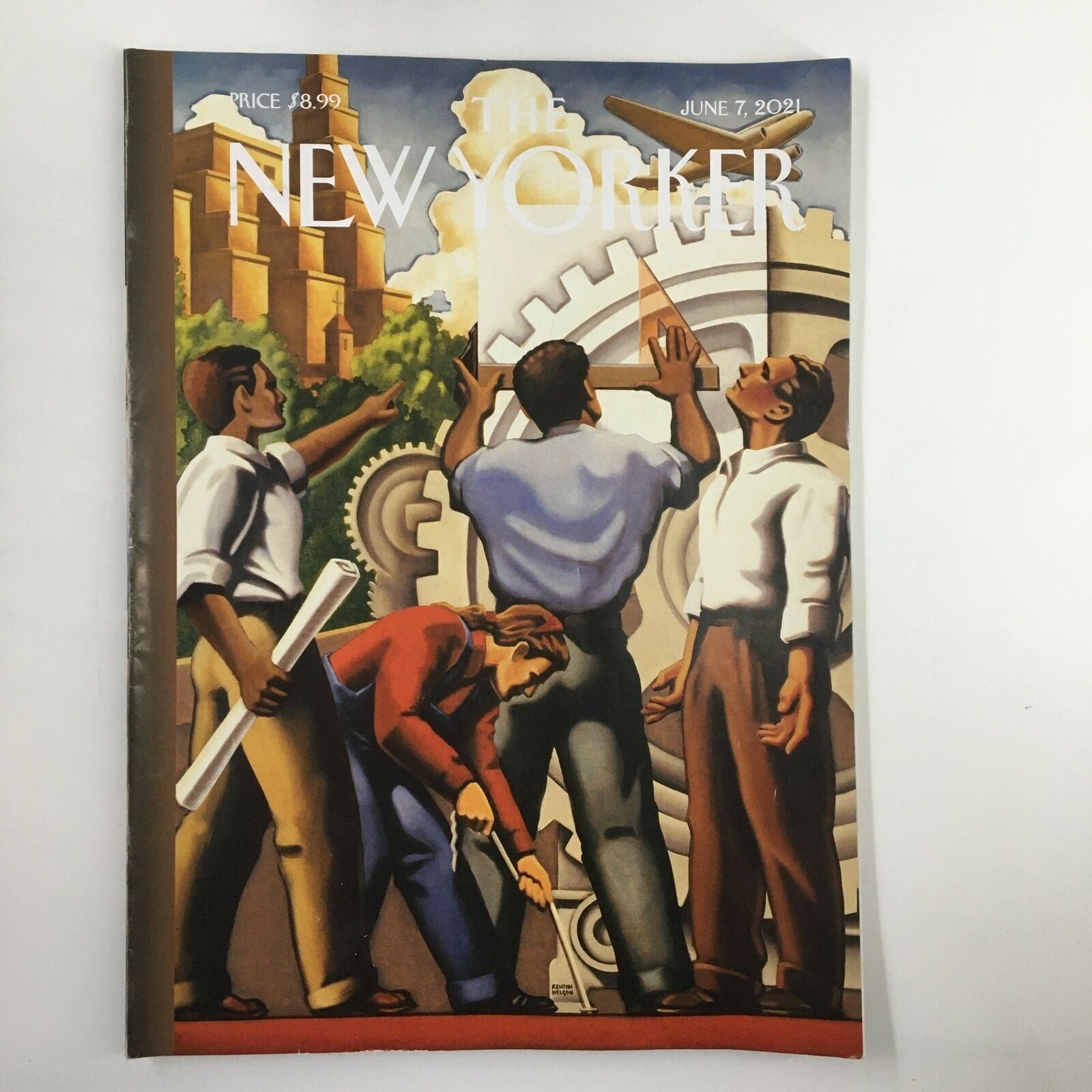 The New Yorker Magazine June 7 2021 Works in Progress Cover by Kenton Nelson