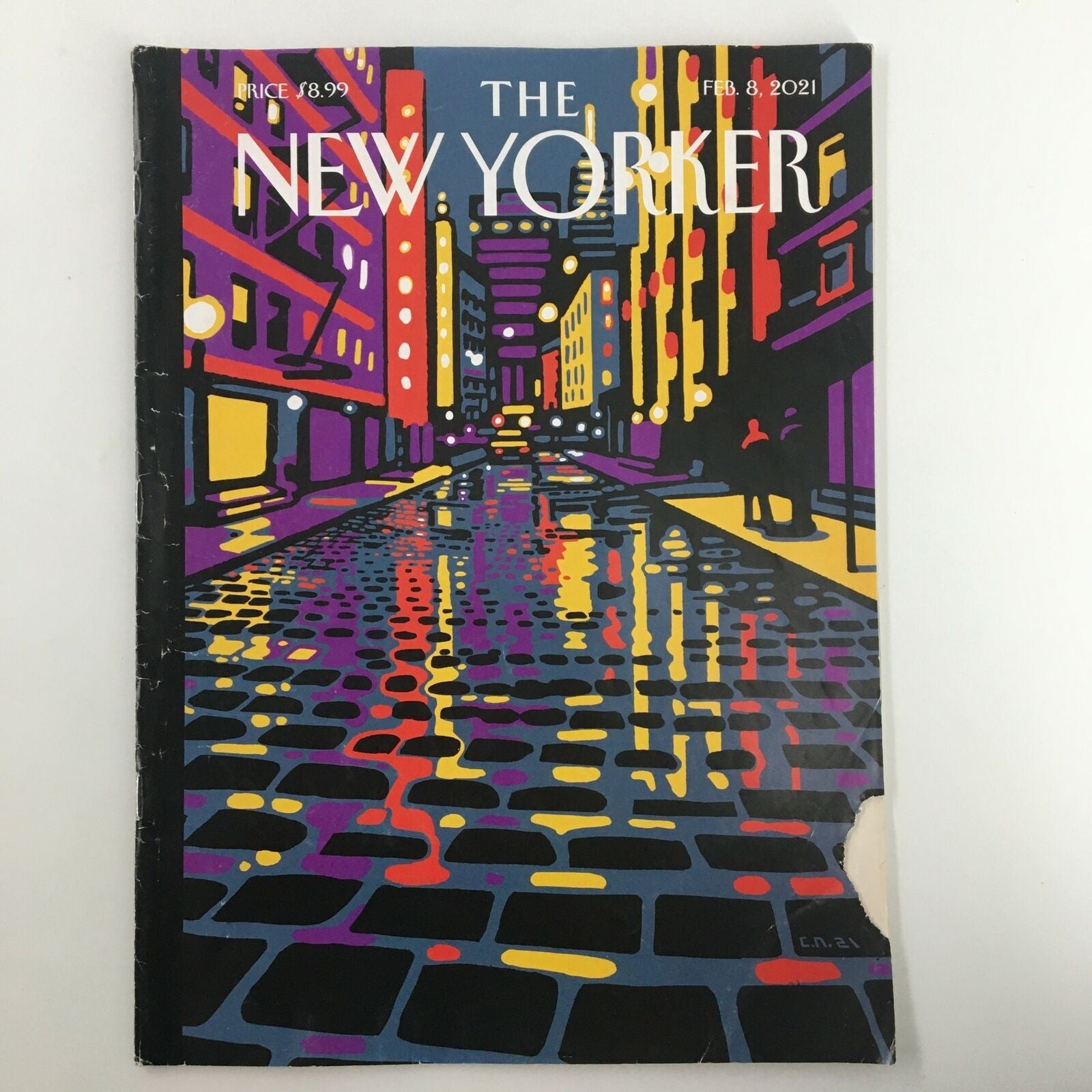 The New Yorker Full Magazine February 8 2021 Wooster Street by Christoph Niemann