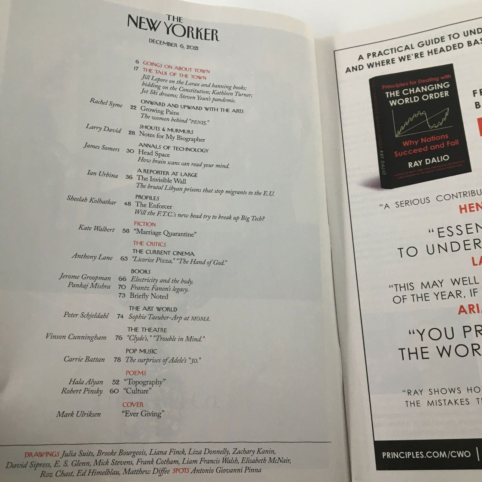 The New Yorker Full Magazine December 6 2021 Ever Giving by Mark Ulriksen