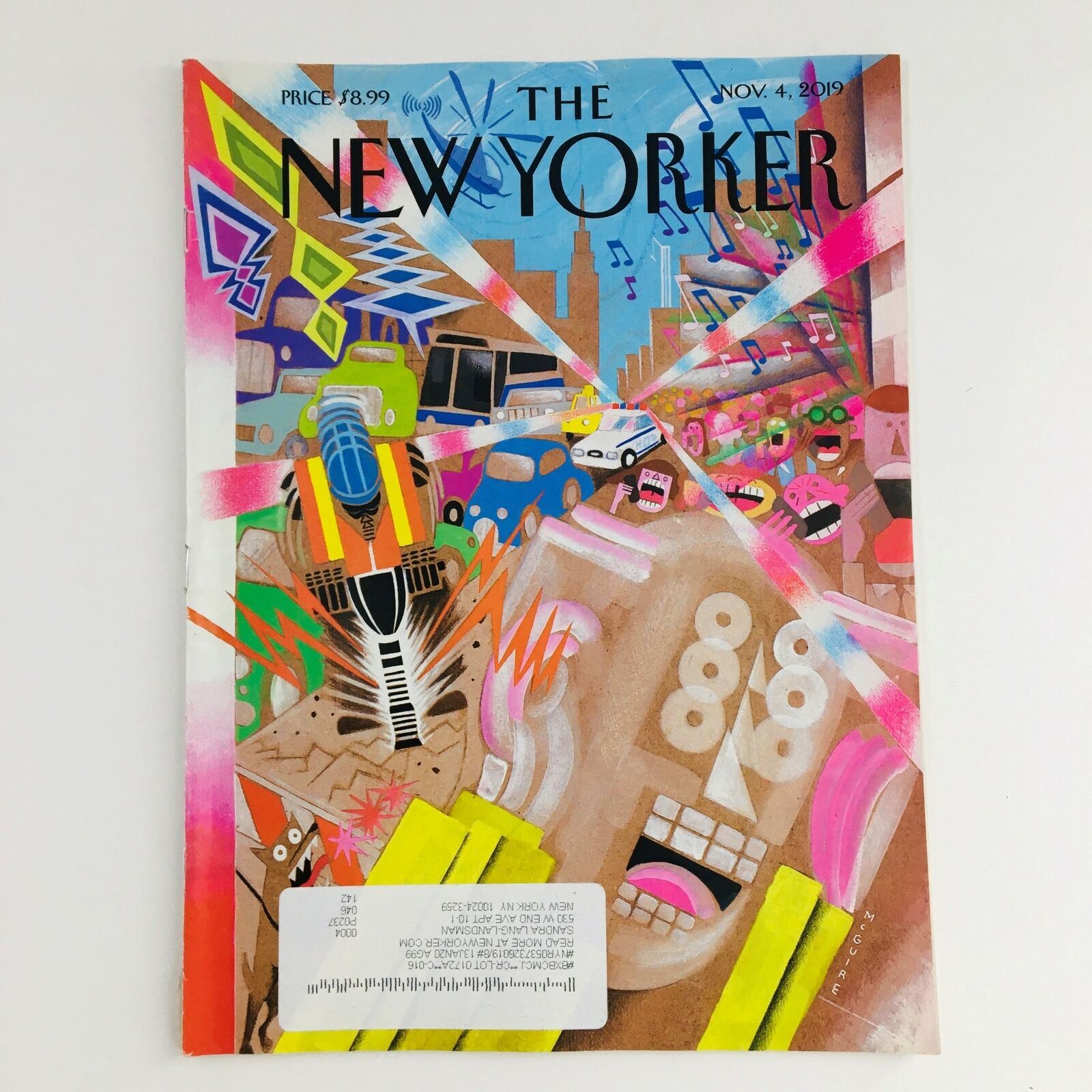 The New Yorker November 4 2019 Full Magazine Theme Cover by Richard McGuire VG