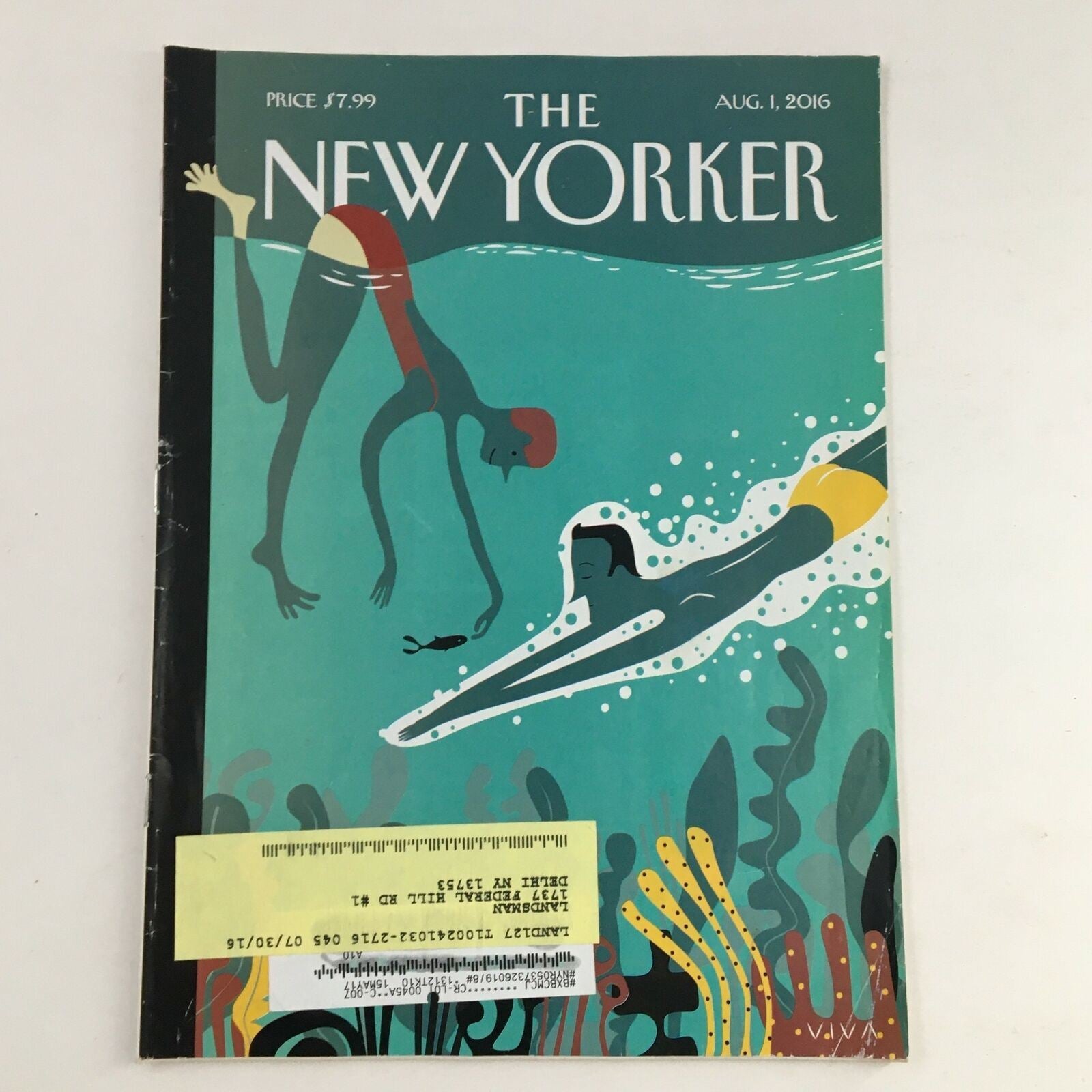 The New Yorker Full Magazine August 1 2016 Beneath the Waves by Frank Viva