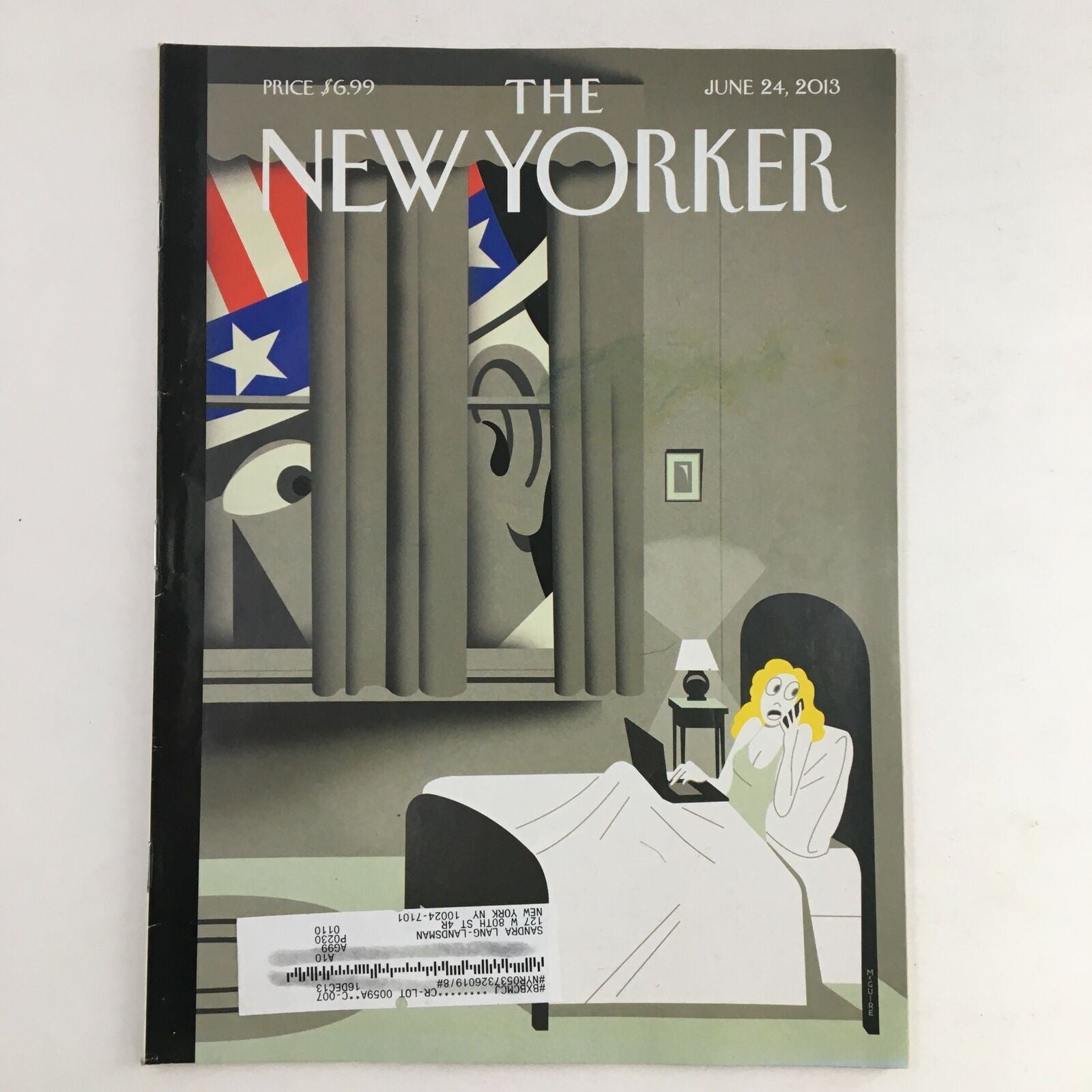 The New Yorker Magazine June 24 2013 Uncle Sam is Listening Richard McGuire