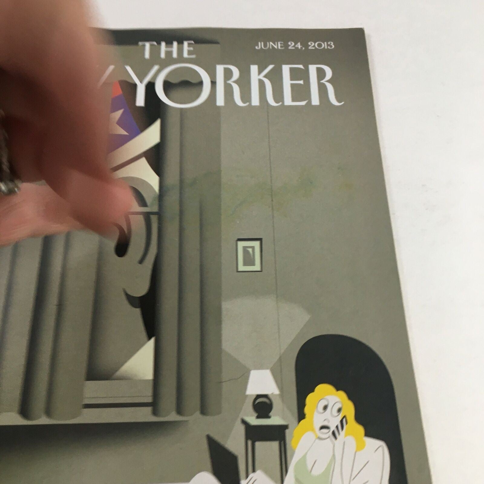 The New Yorker Magazine June 24 2013 Uncle Sam is Listening Richard McGuire