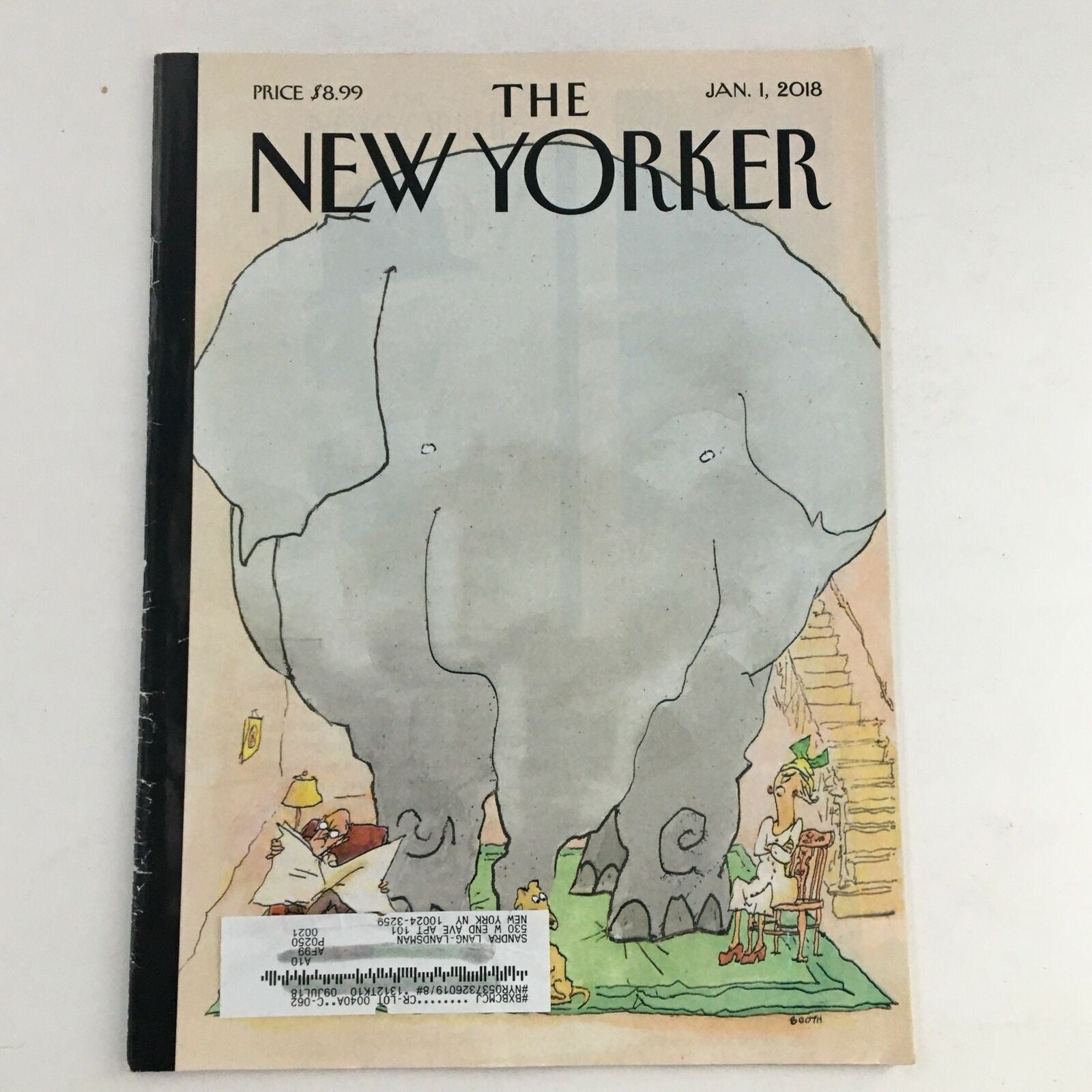 The New Yorker Full Magazine January 1 2018 Cramped by George Booth