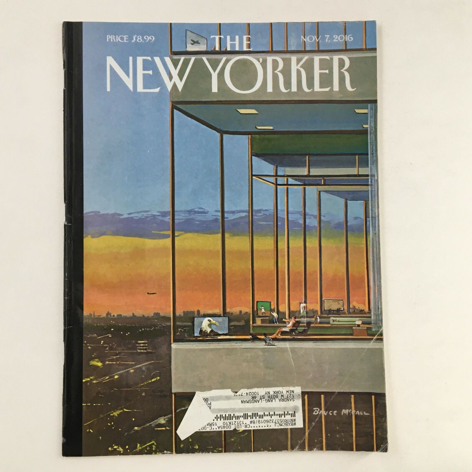 The New Yorker Full Magazine November 7 2016 Glass Houses by Bruce McCall