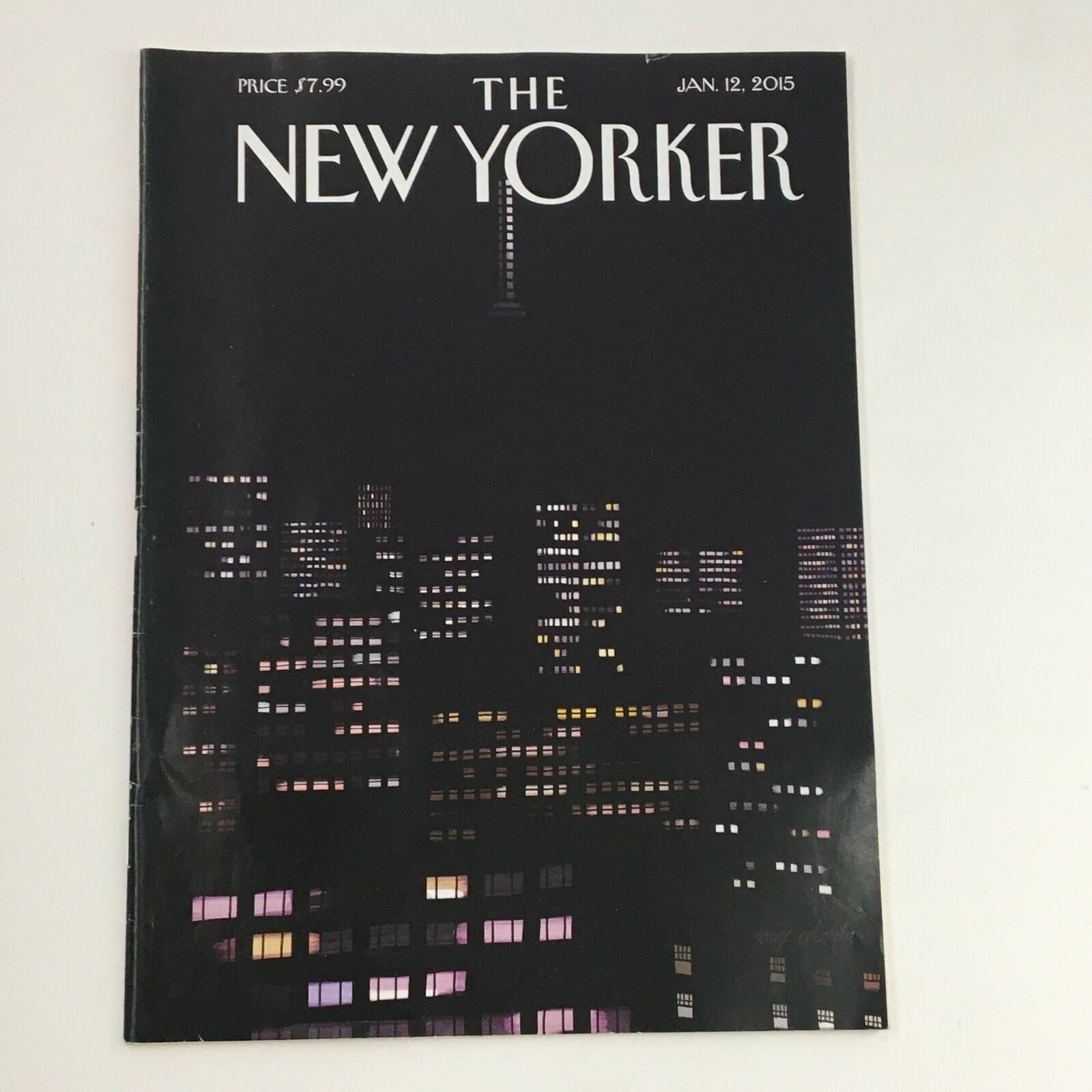 The New Yorker January 12 2015 Full Magazine Theme Cover by Jorge Colombo