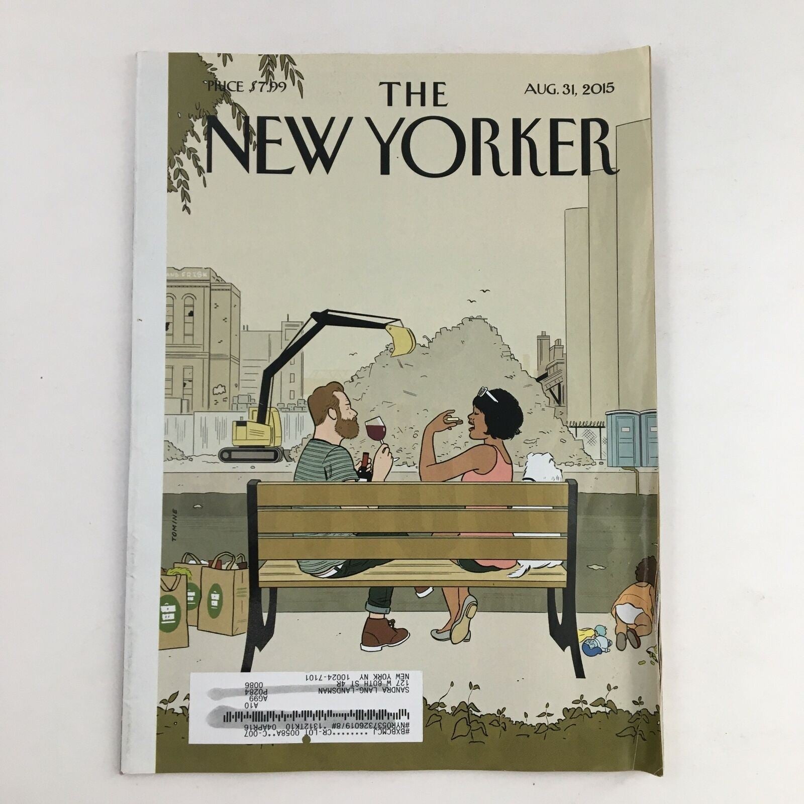 The New Yorker Full Magazine August 31 2015 Gowanus Canal Brooklyn Adrian Tomine