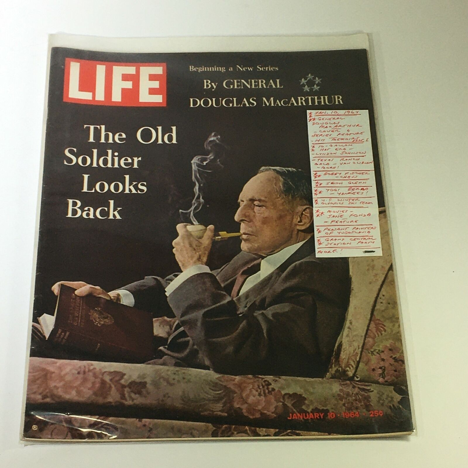 VTG Life Magazine January 10 1964 Douglas MacArthur Memoirs Part I, Newsstand