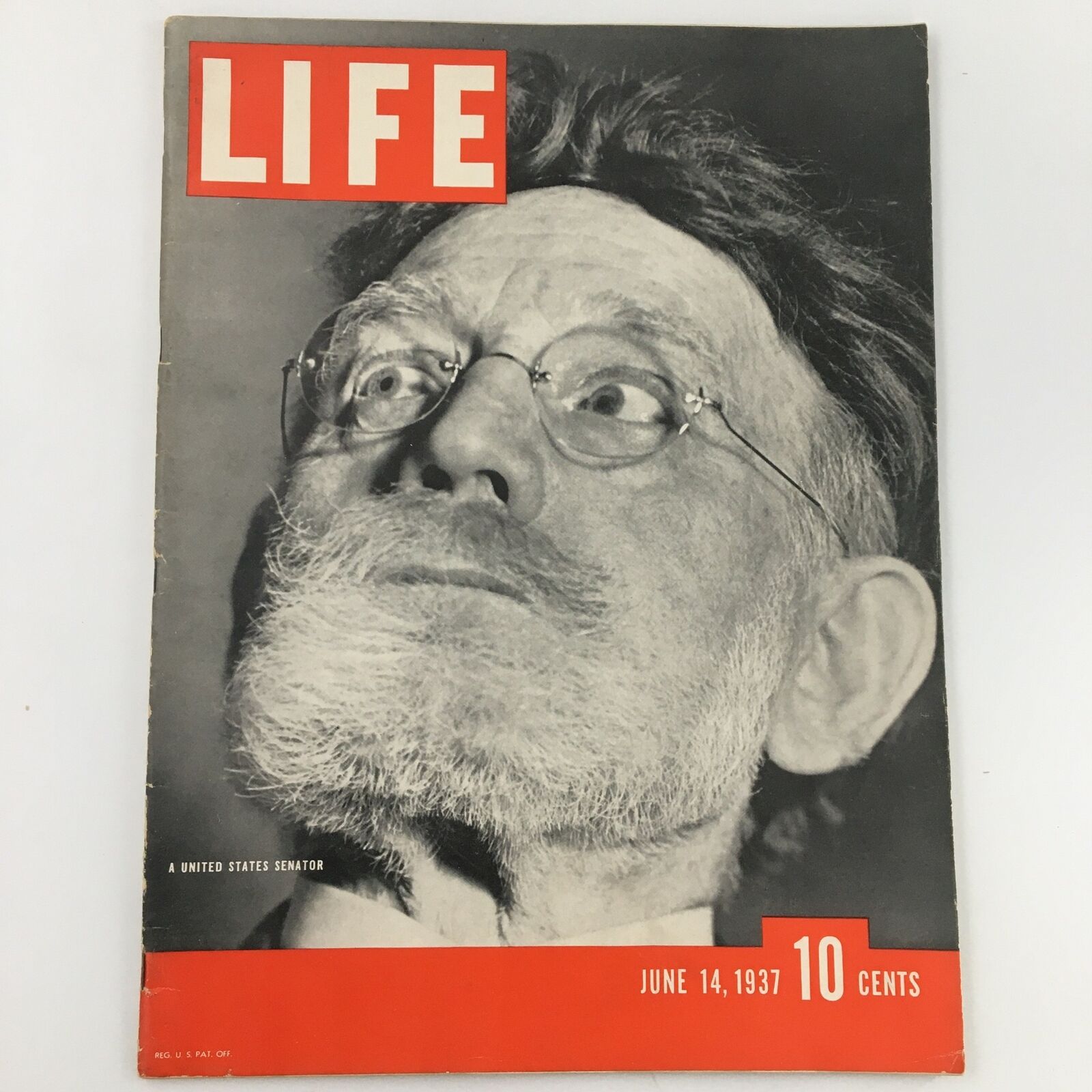 VTG Life Magazine June 14 1937 A United States Senator, Newsstand