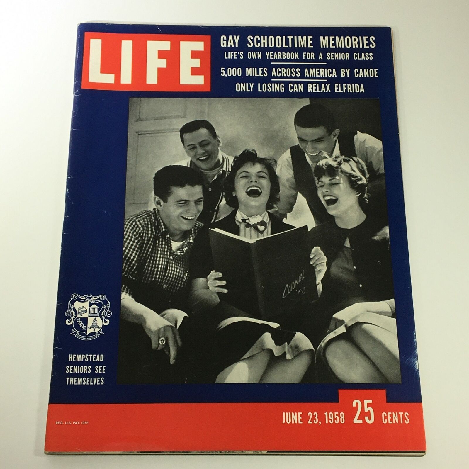 VTG Life Magazine June 23 1958 School Time Memories Cover Feature, Newsstand