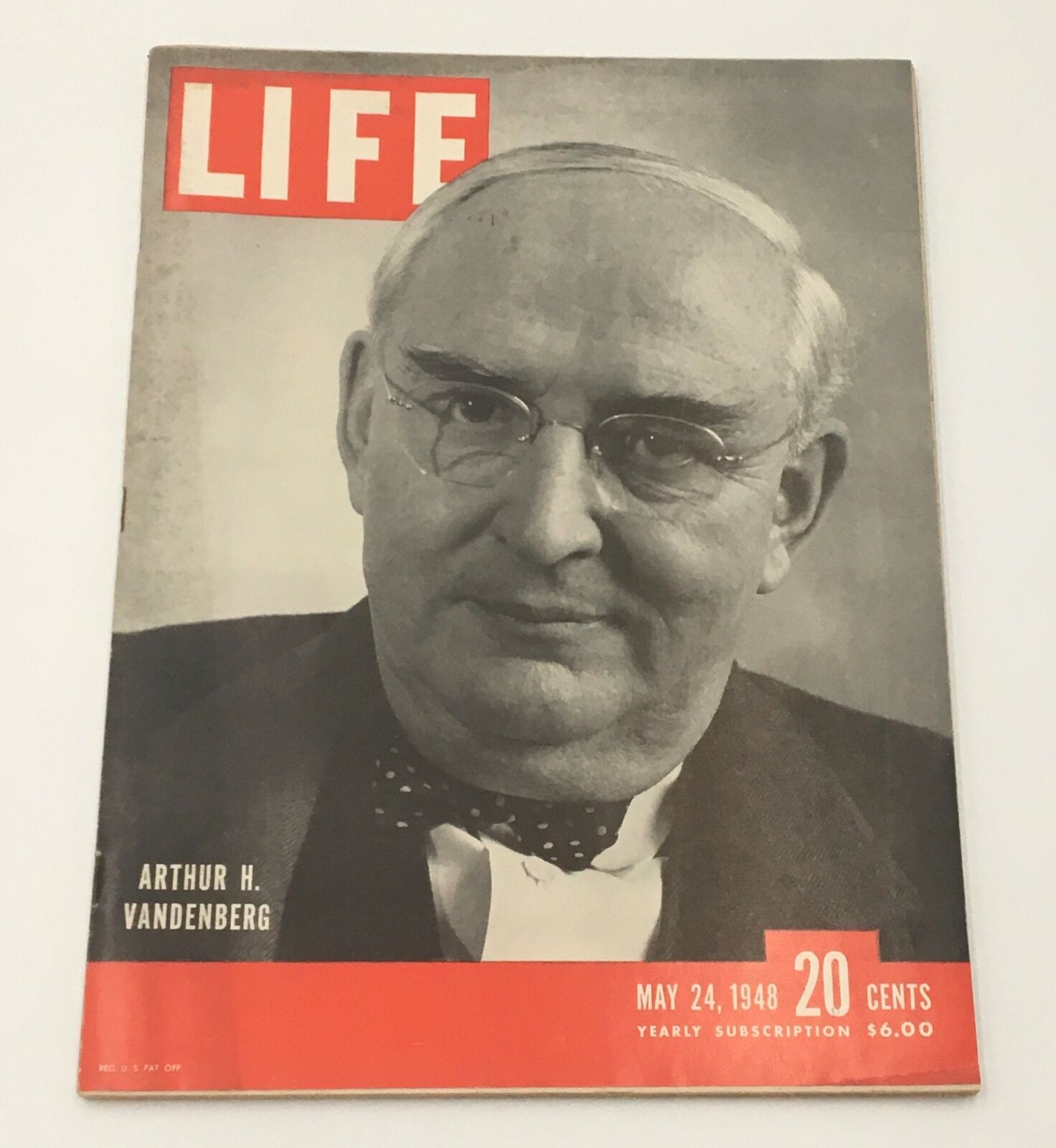 VTG Life Magazine May 24 1948 Arthur H. Vandenberg Cover and Feature, Newsstand