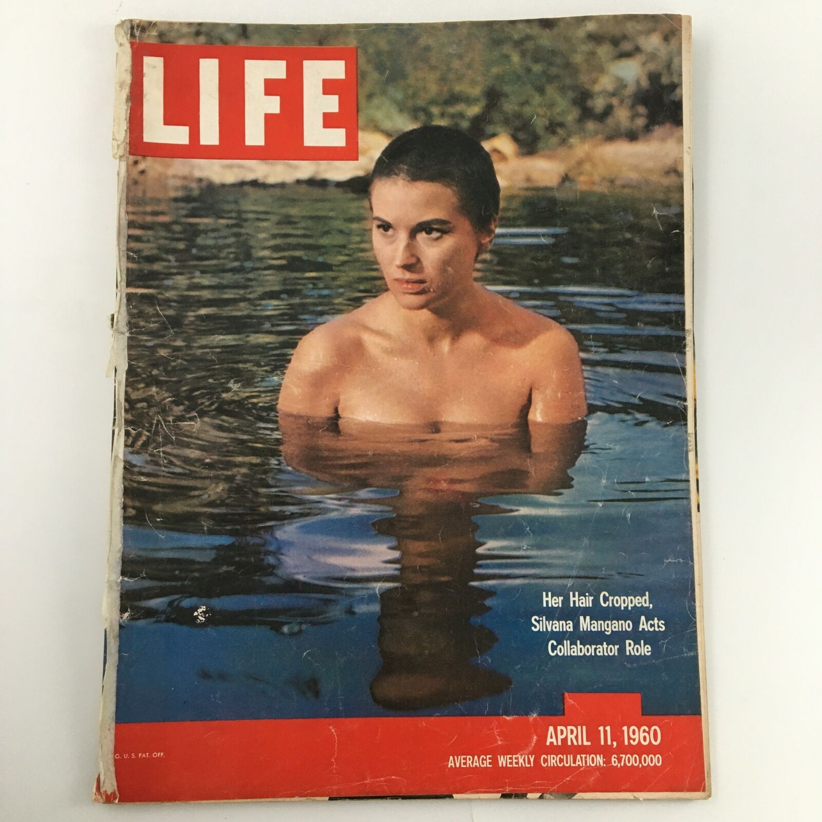 VTG Life Magazine April 11 1960 Italian Actress Silvana Mangano Cover Newsstand