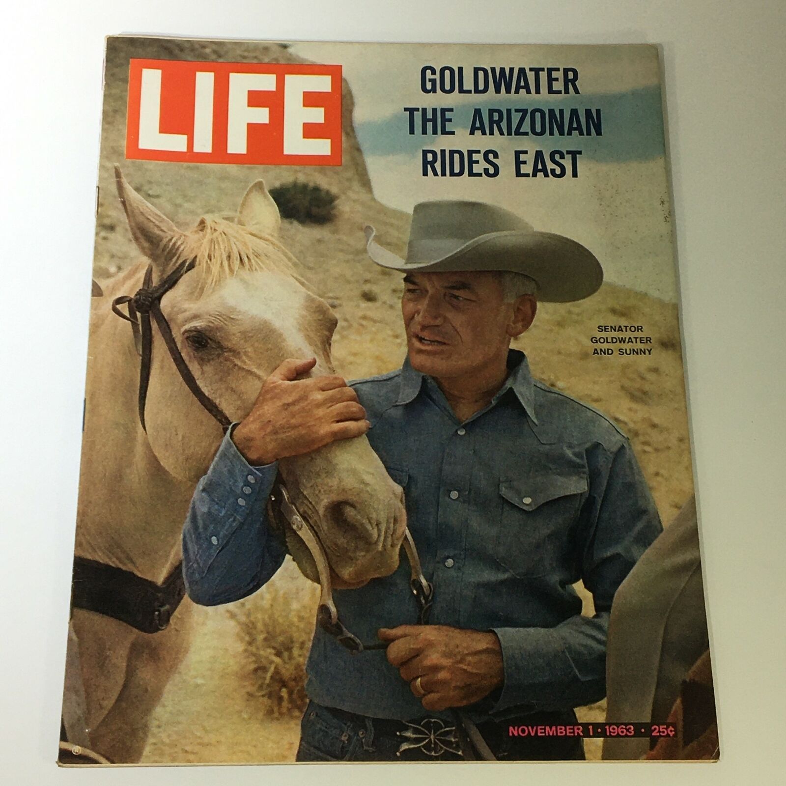 VTG Life Magazine November 1 1963 Sen. Barry Goldwater Cover Feature, Newsstand