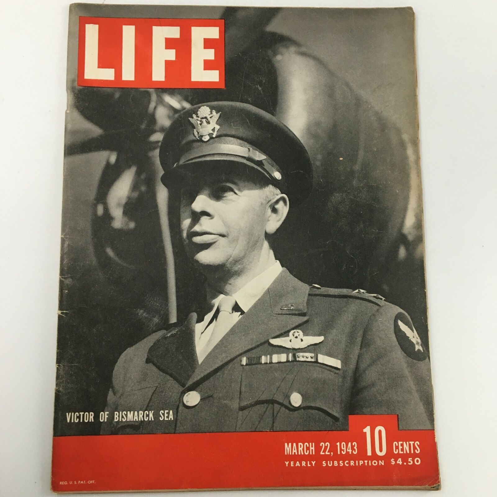 VTG Life Magazine March 22 1943 Victor of Bismarck Sea Feature Newsstand