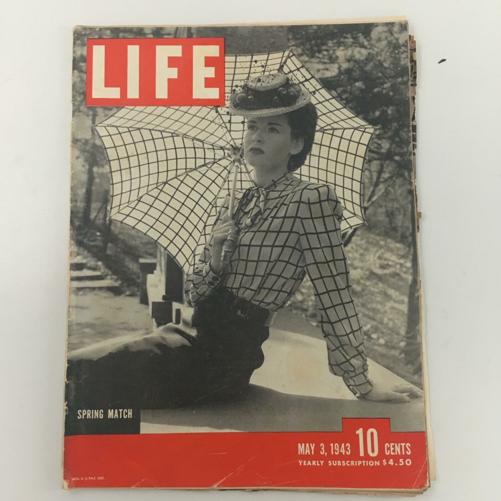 VTG Life Magazine May 3, 1943 Spring Match, Diana Dill Newsstand