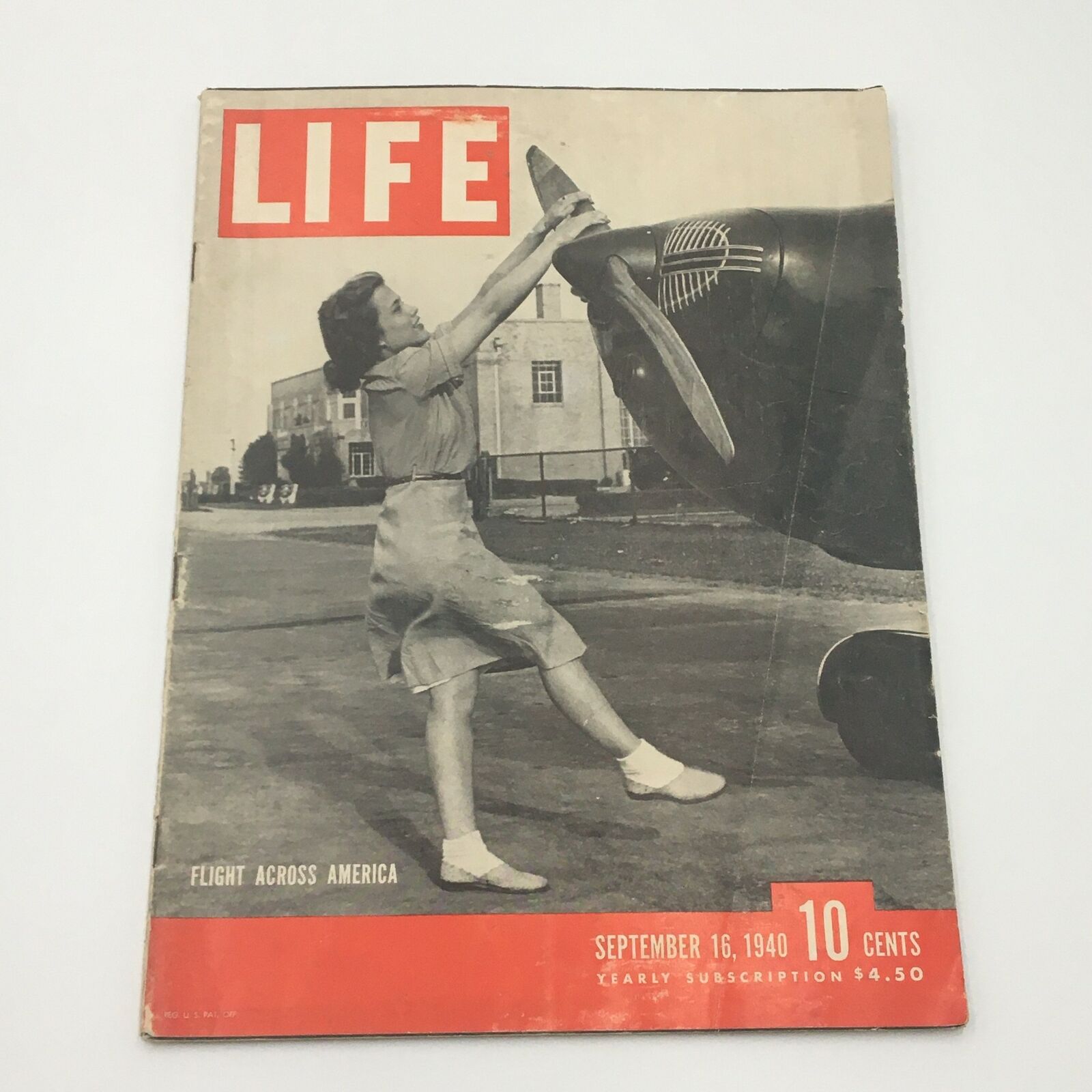 VTG Life Magazine September 16 1940 Flight Across America Cover, Newsstand