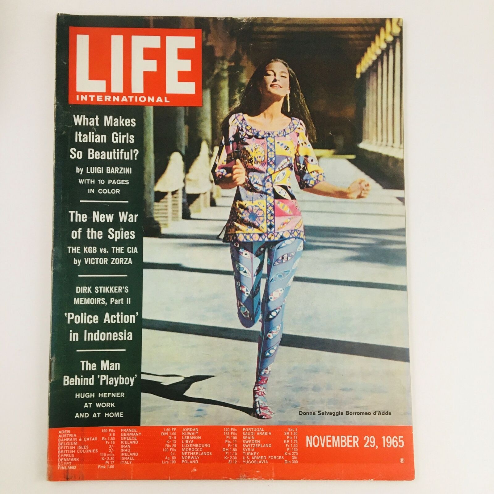 Life International Magazine November 29 1965 Donna Selvaggia Borromeo d'Adda