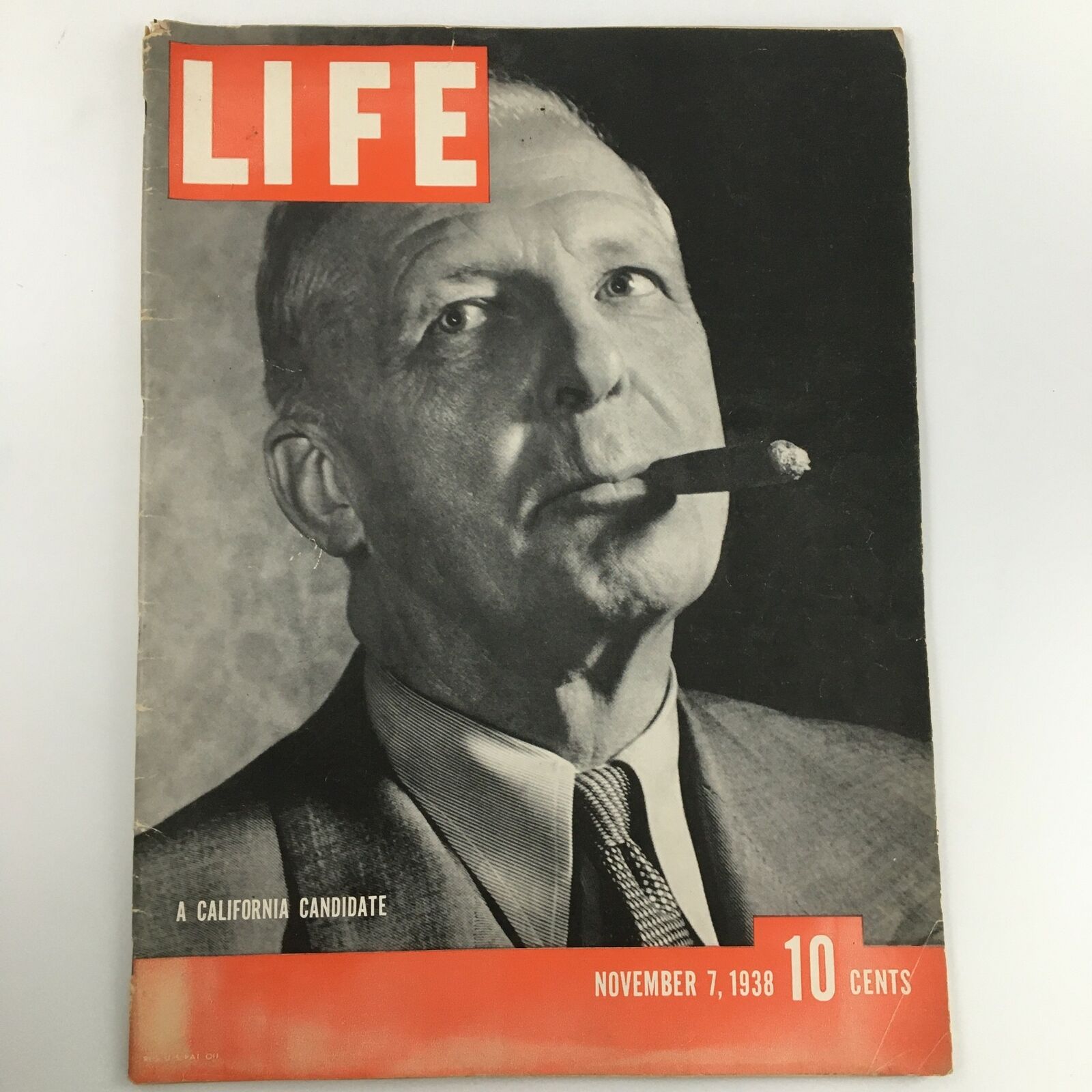 VTG Life Magazine November 7 1938 A California Candidate Newsstand