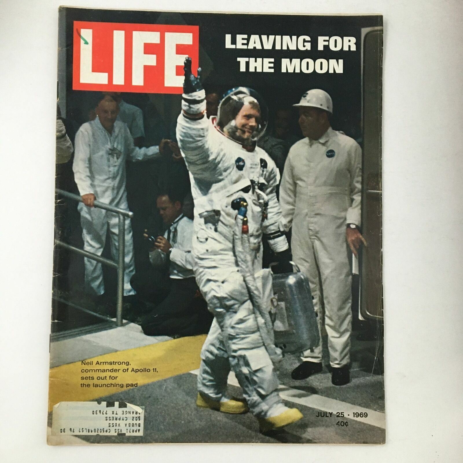 Life Magazine July 25 1969 Neil Armstrong Commander of Apollo 1 Leaving for Moon