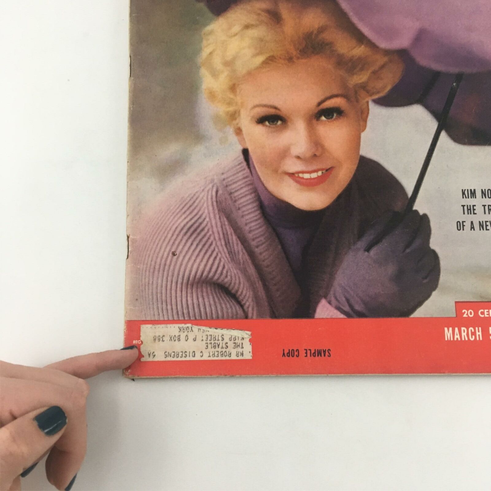 VTG Life Magazine March 5, 1956 Kim Novak, Sample Copy