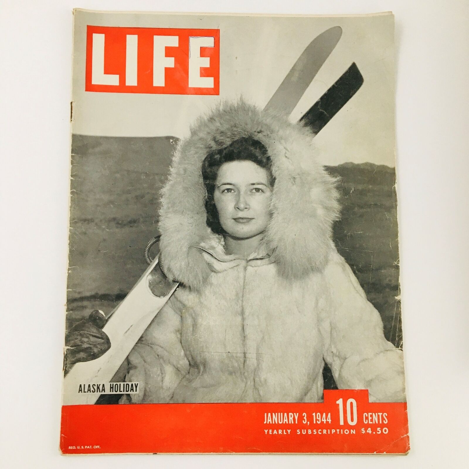 VTG Life Magazine January 3 1944 Holiday in the Beautiful Alaska No Label