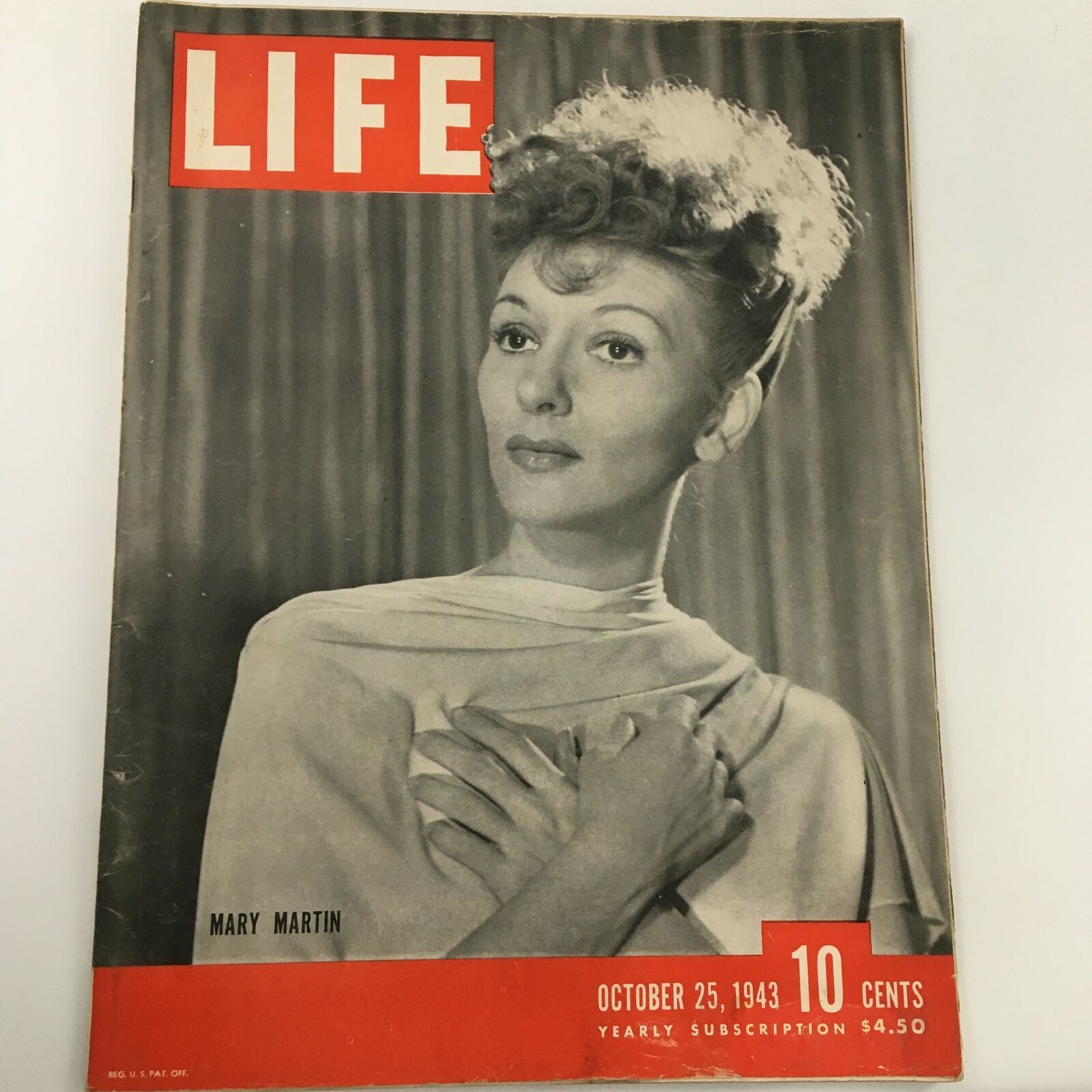 VTG Life Magazine October 25 1943 Mary Martin Feature Newsstand