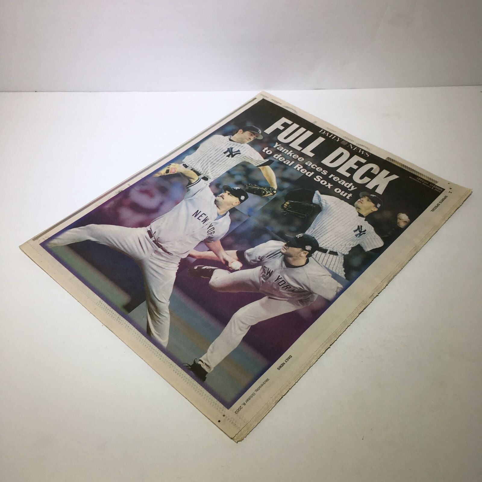 Sports Special Daily News: Oct 8 2003 Yankee Aces Ready 2 Deal Red Sox Out