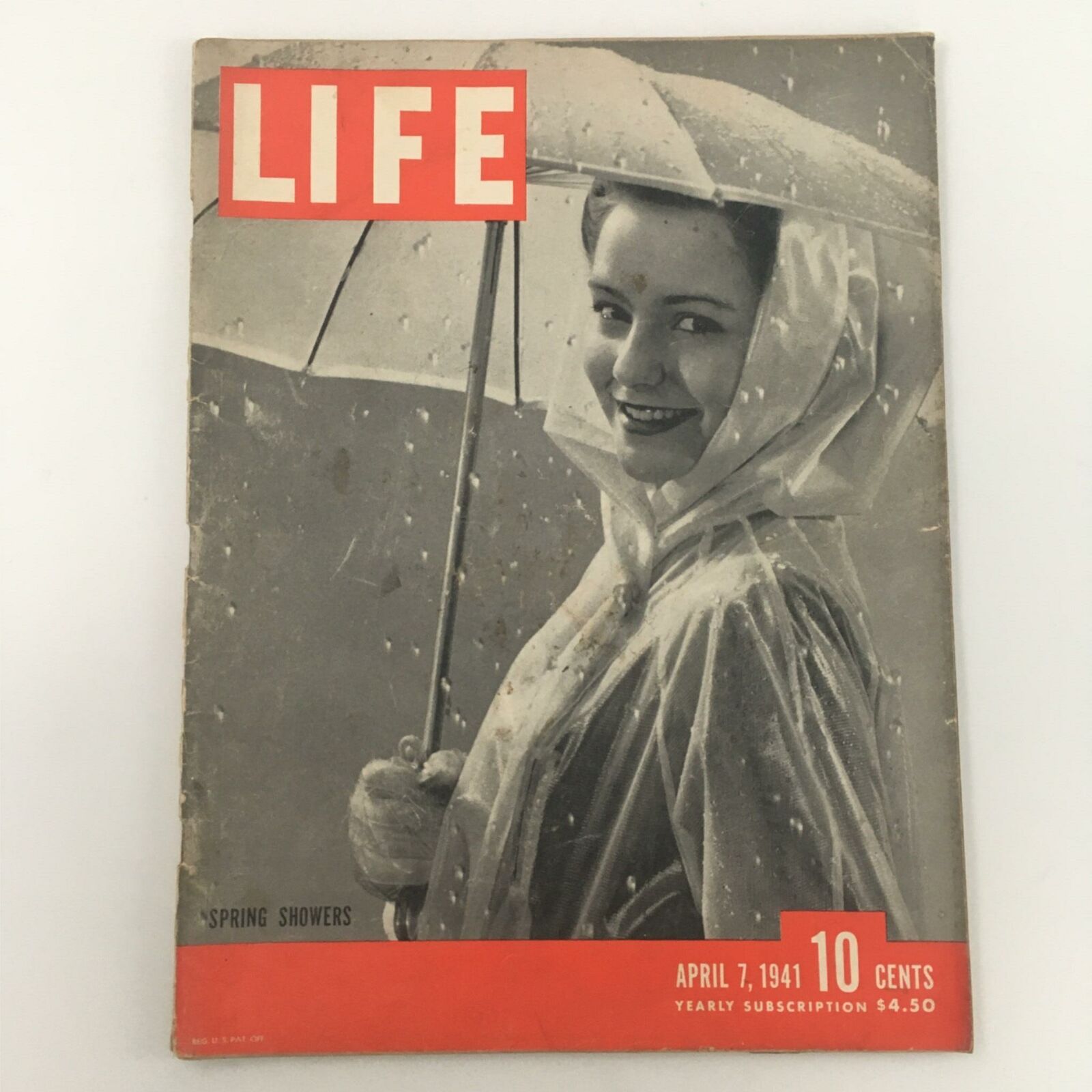 VTG Life Magazine April 7, 1941 Spring Showers Mimi Berry by Gjon Mili Newsstand