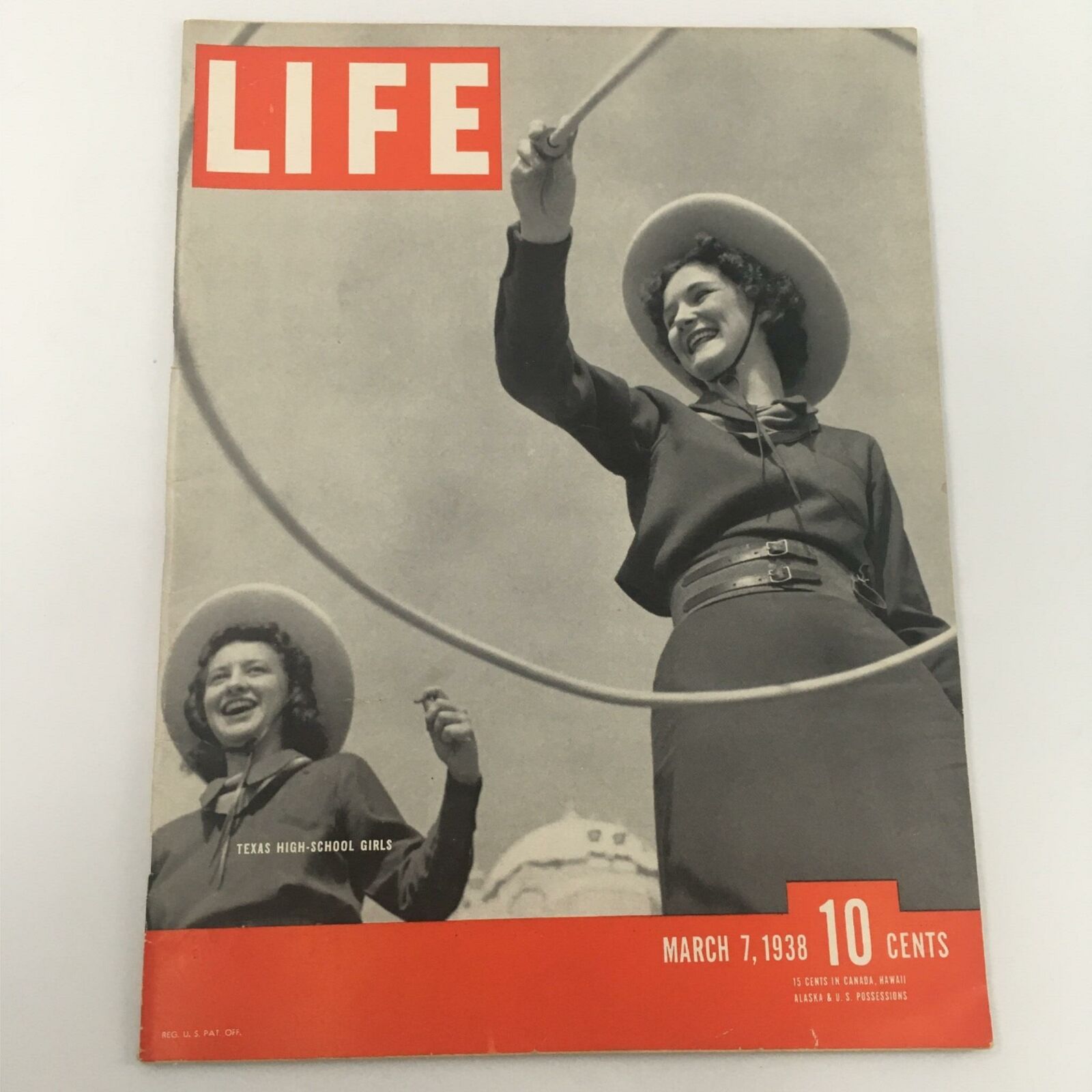 VTG Life Magazine May 7, 1938 Texas High-School Lasso Girls