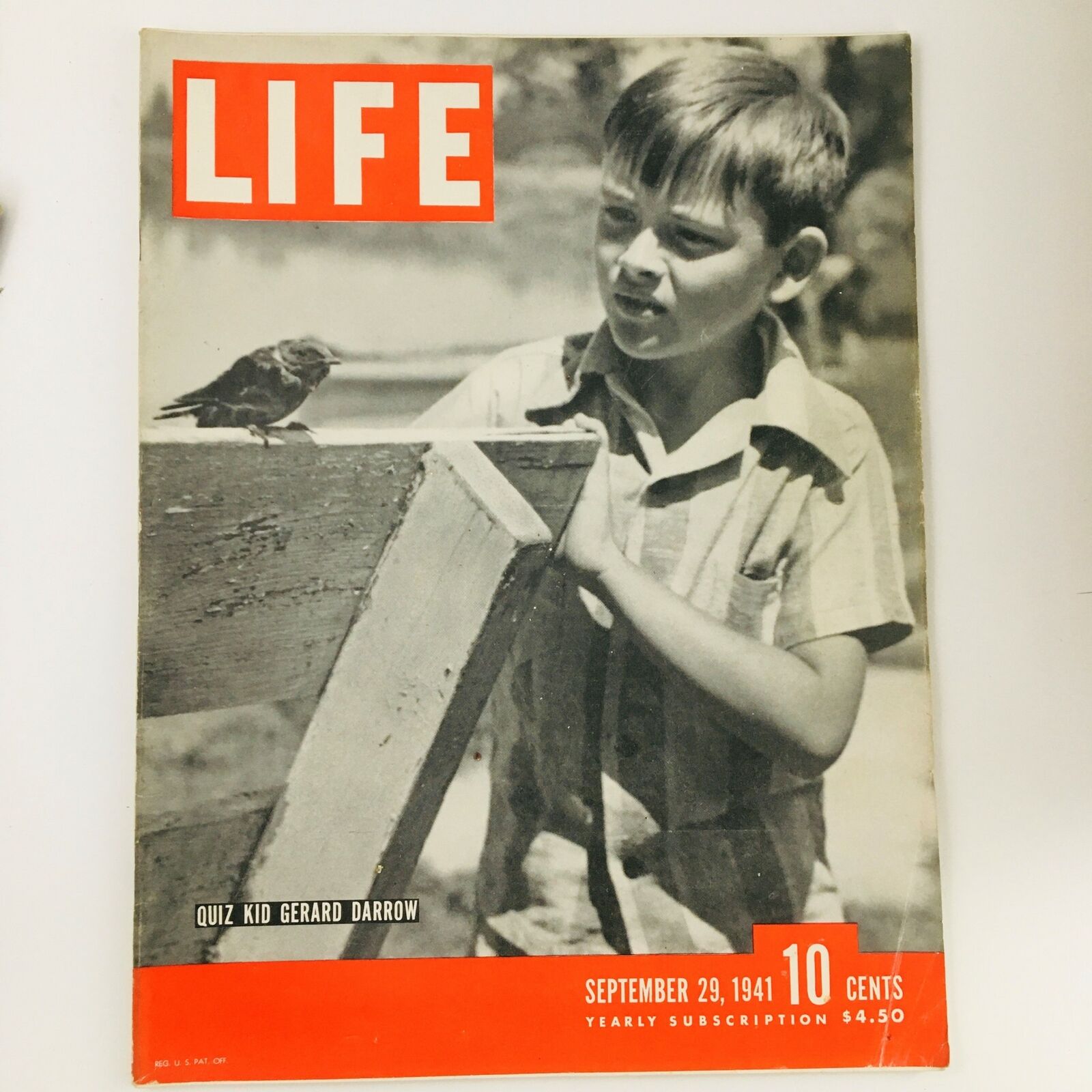 VTG Life Magazine September 29 1941 The Quiz Kid Gerard Darrow No Label