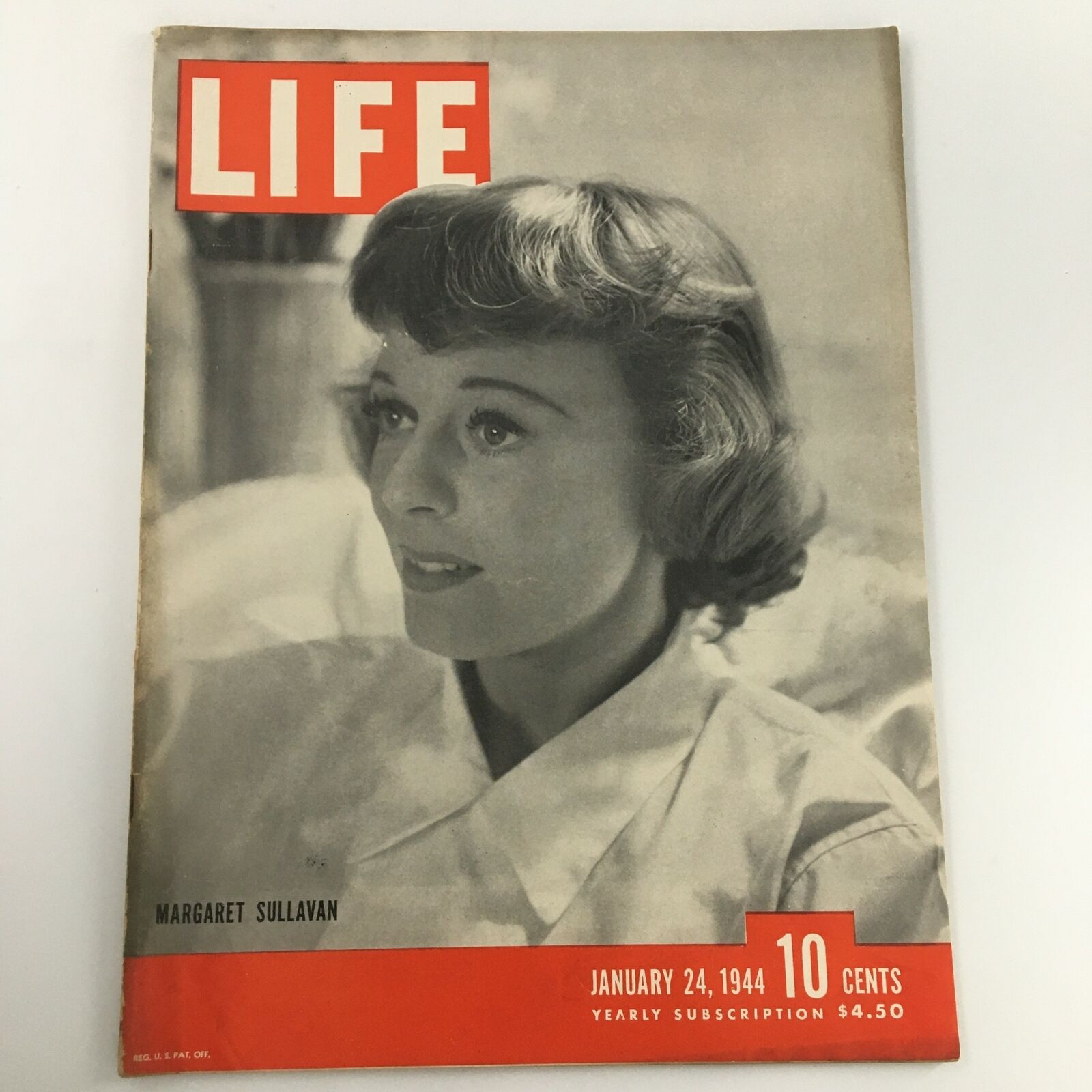 VTG Life Magazine January 24 1944 Margaret Sullavan Cover Newsstand