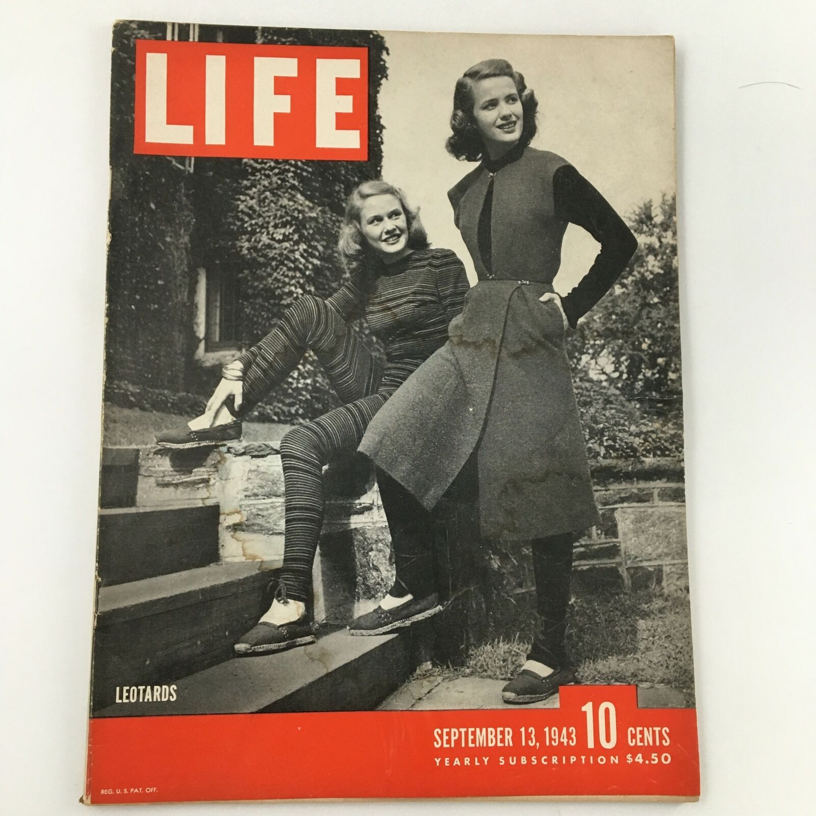 VTG Life Magazine September 13 1943 Leotards, Arturo Toscanini Feature Newsstand