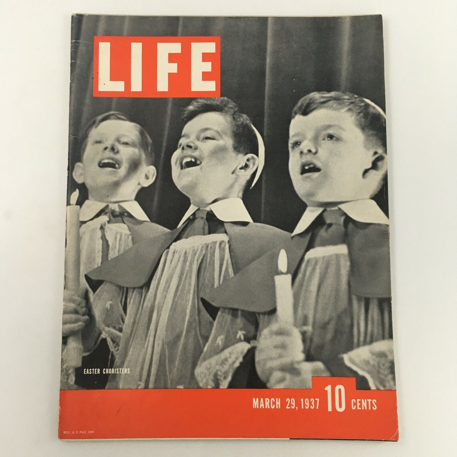 VTG Life Magazine March 29 1937 Young Easter Choristers Feature, Newsstand