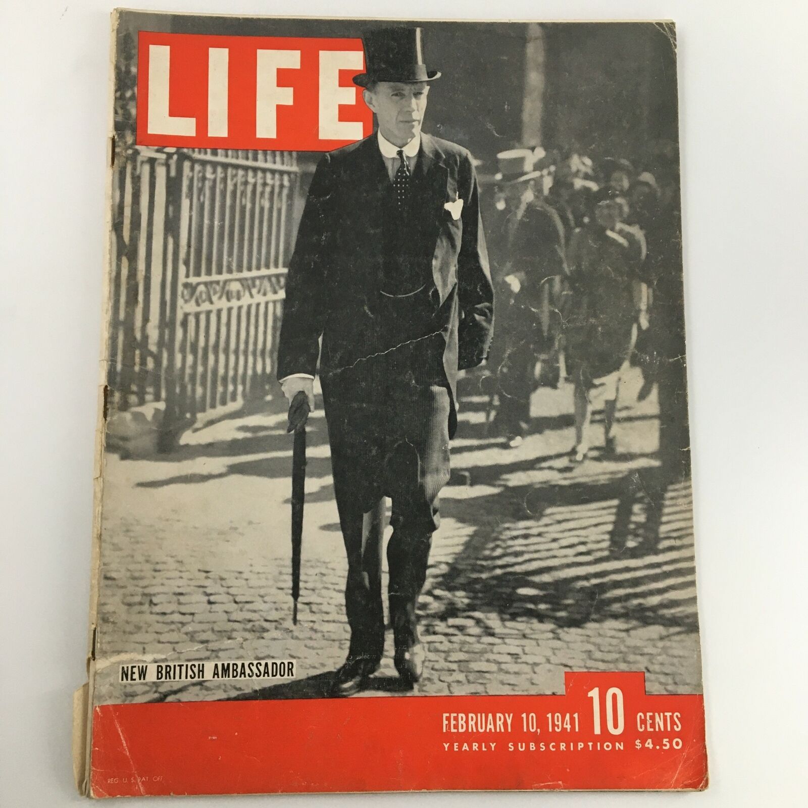 VTG Life Magazine February 10 1941 Sir Robert Leslie Craigie Cover Newsstand