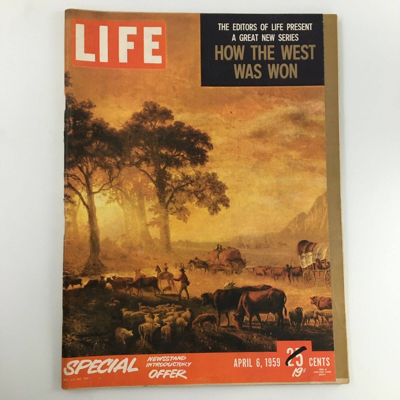 VTG Life Magazine April 6 1959 New Series on How The West Won Newsstand