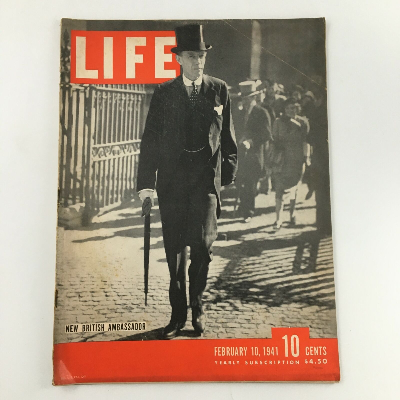 VTG Life Magazine February 10 1941 New British Ambassador Feature Newsstand