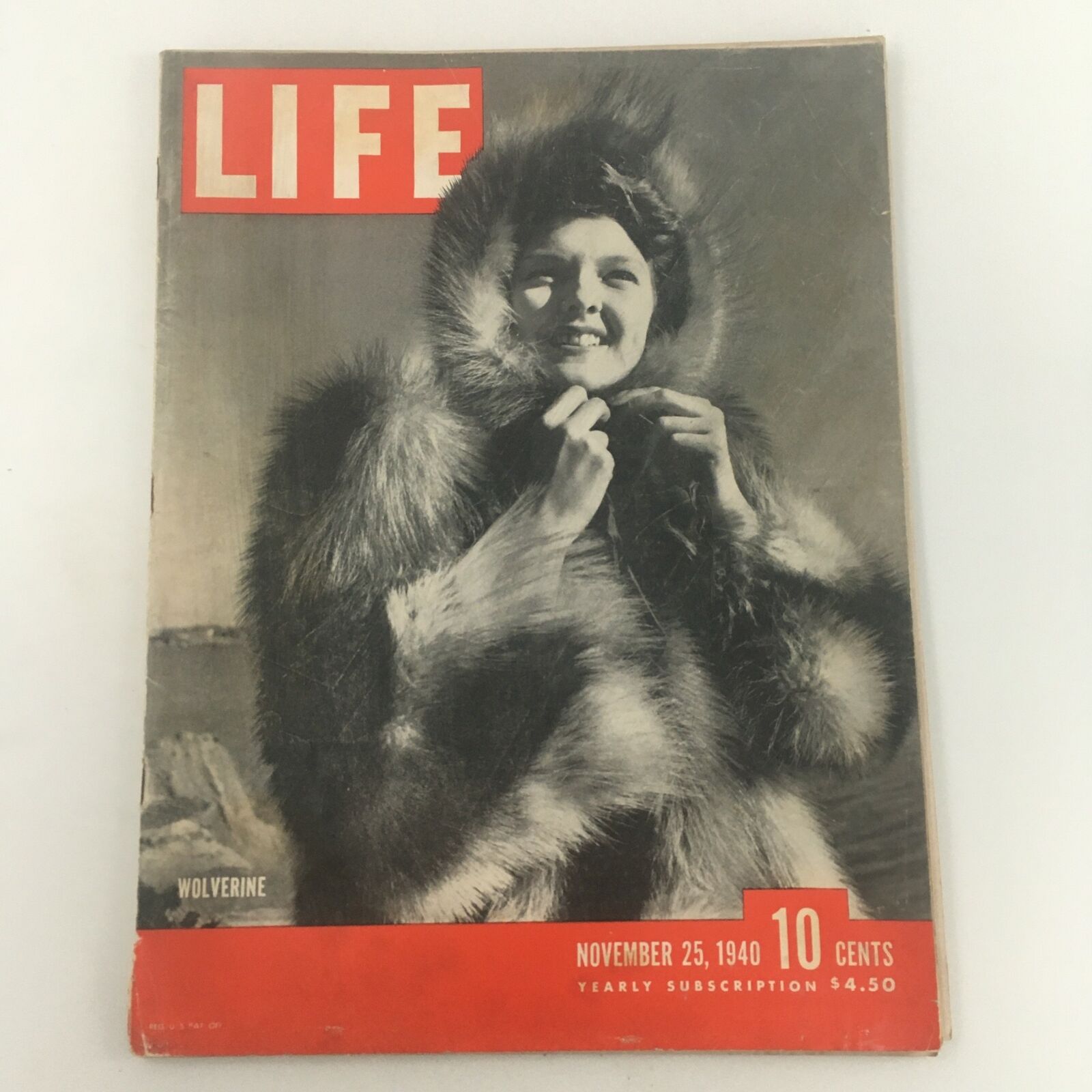 VTG Life Magazine November 25 1940 Wolverine Feature, Newsstand