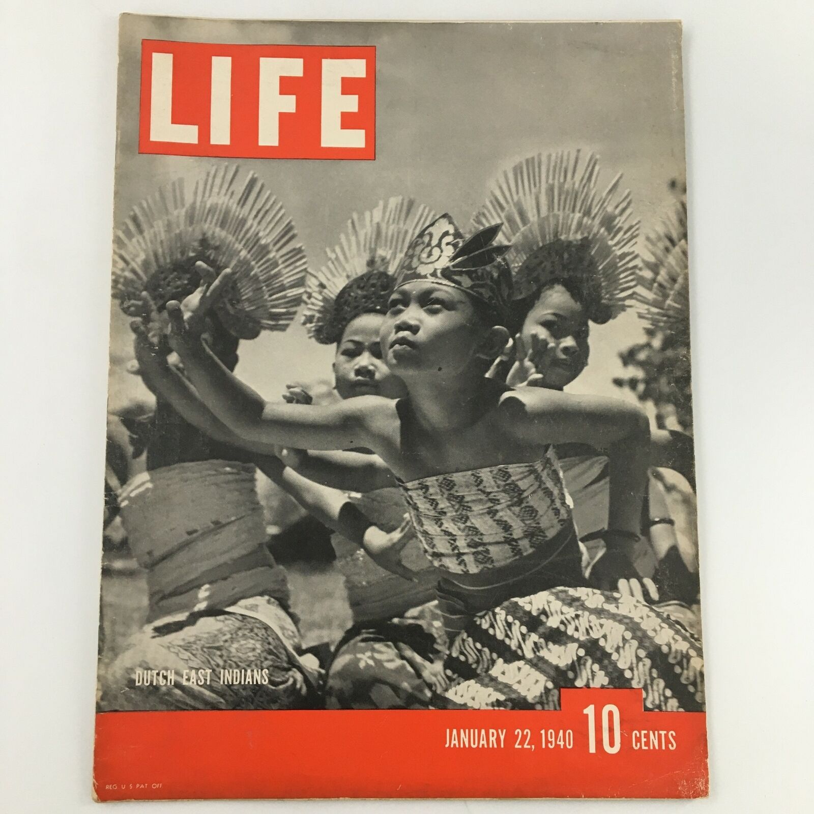 VTG Life Magazine January 22 1940 Dutch East Indians Photo, Newsstand