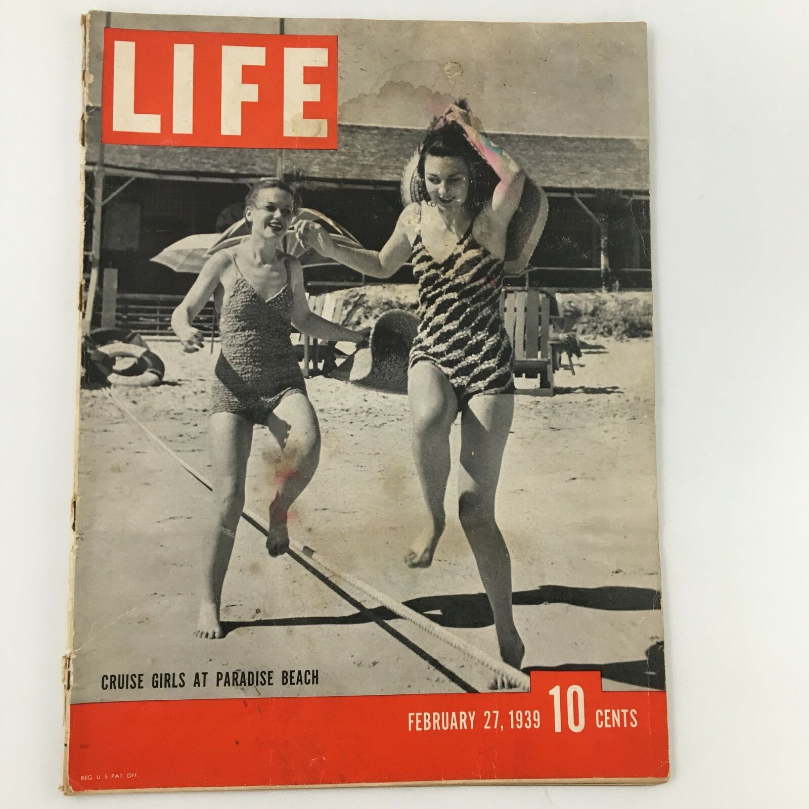 VTG Life Magazine February 27 1939 Cruise Girls at Paradise Beach