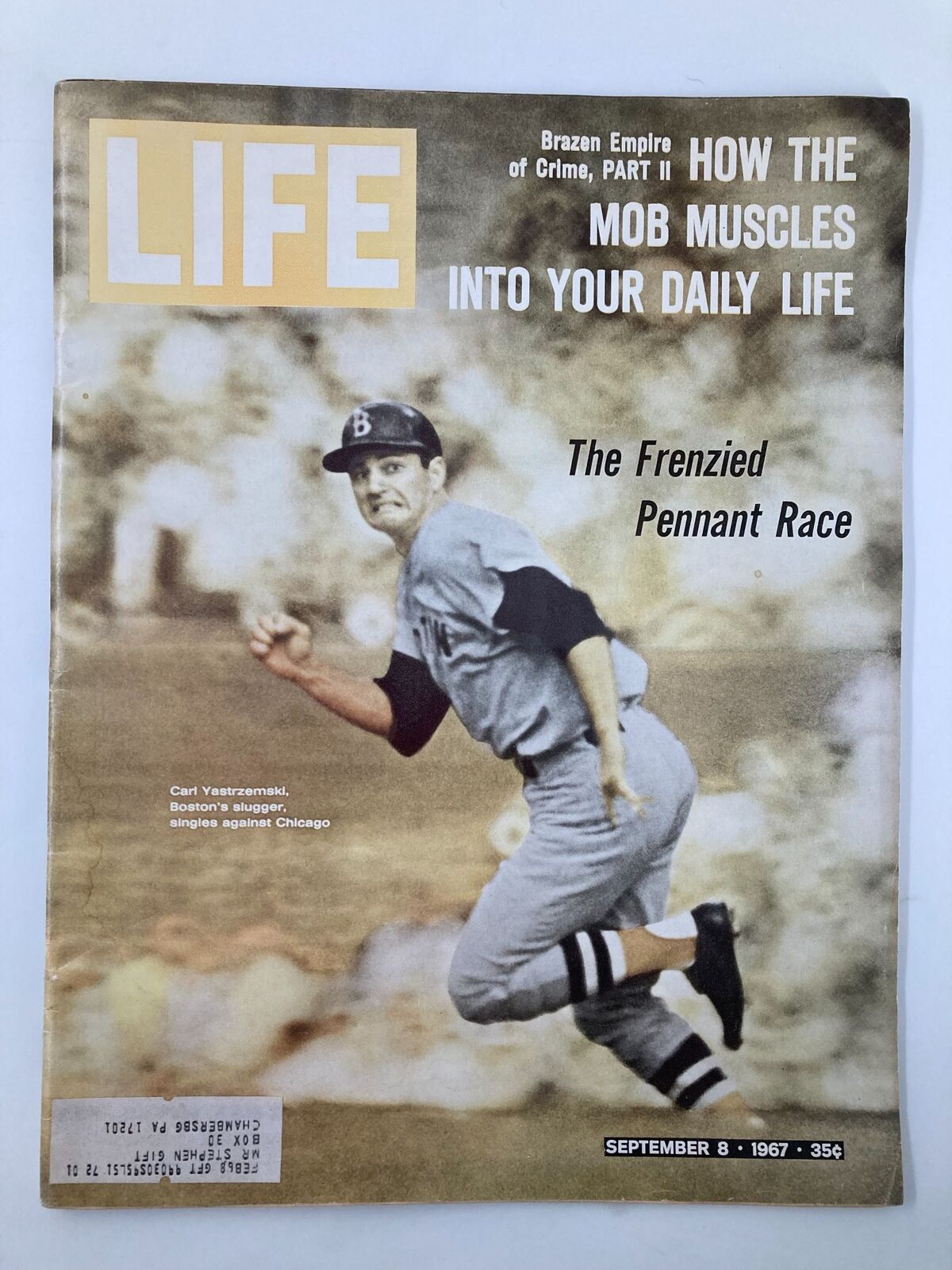 VTG Life Magazine September 8 1967 MLB Carl Yastrzemski Boston's Slugger